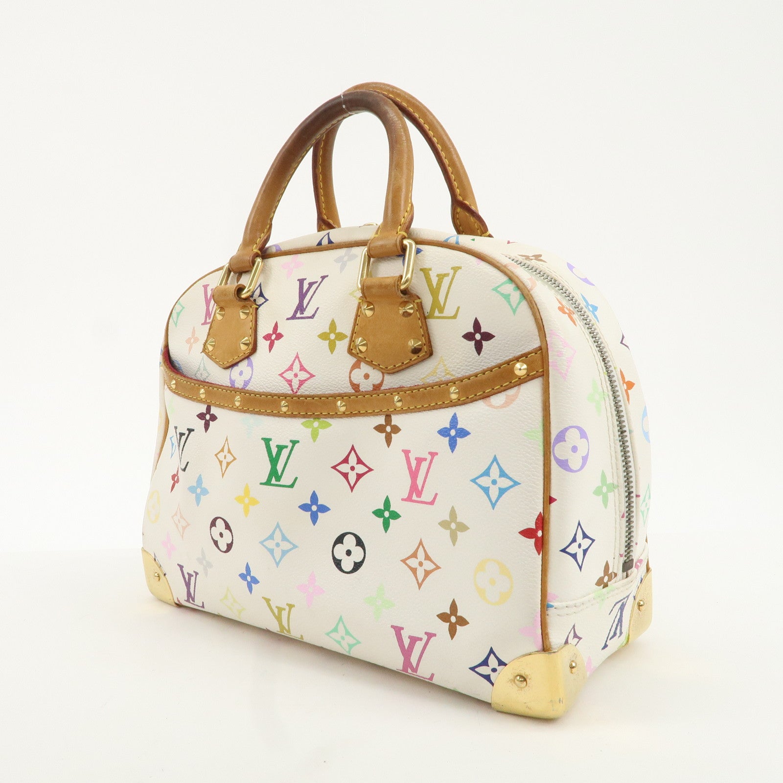 Louis Vuitton Monogram Multicolor Trouville Hand Bag M92663 Used