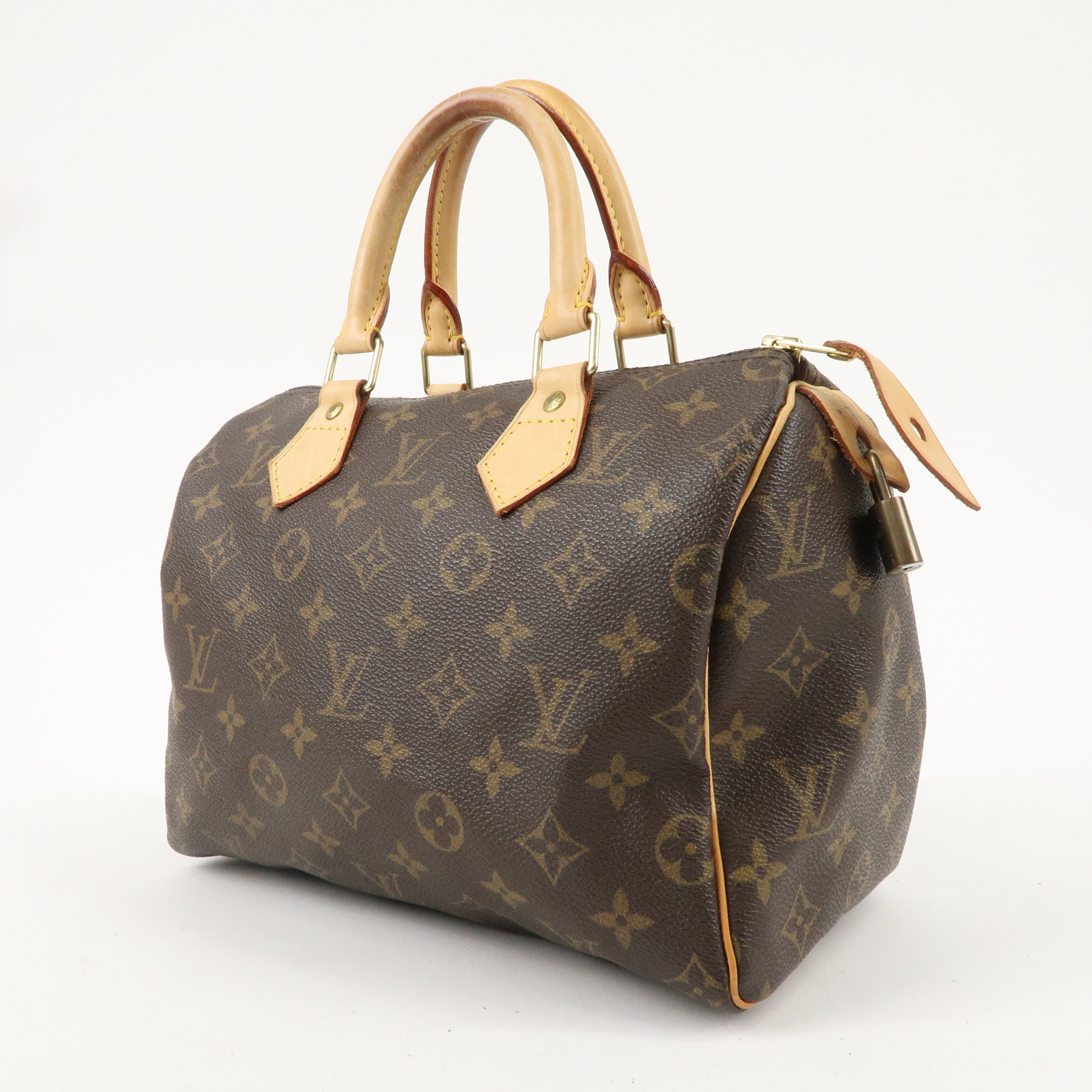 Louis Vuitton Monogram Speedy 25 Hand Bag Boston Bag M41528