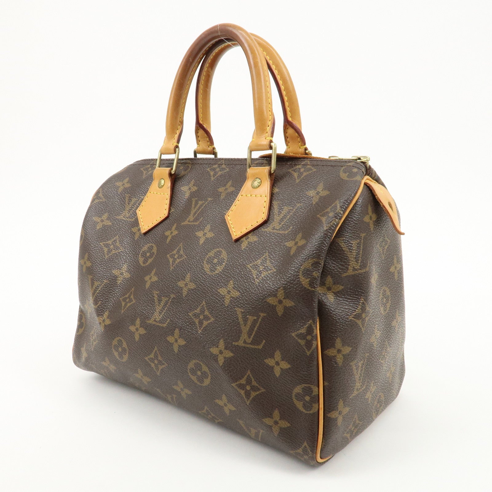 Louis Vuitton Monogram Speedy 25 Hand Bag Boston Bag M41528 Used