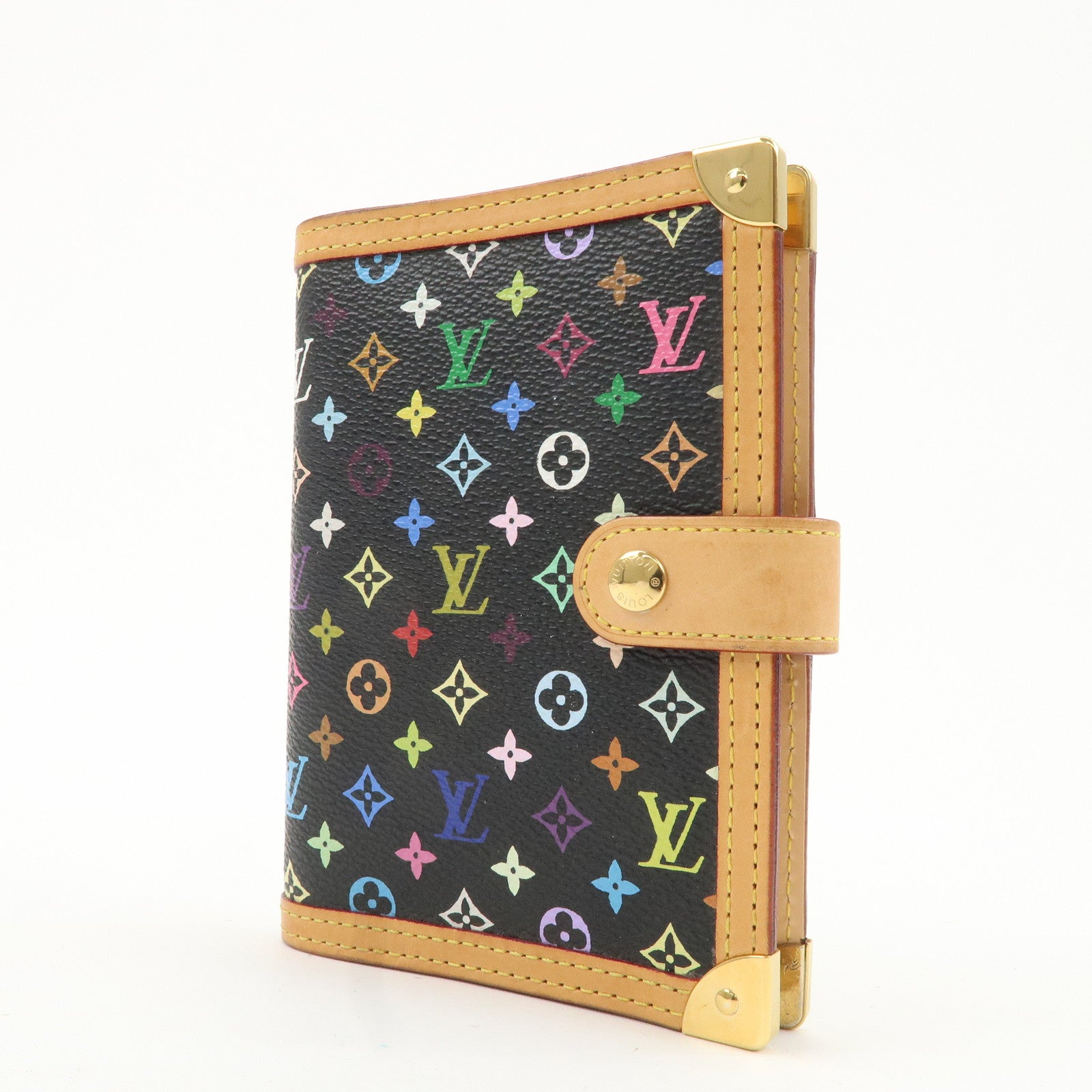 Louis Vuitton Monogram Multi Color Agenda PM Planner Cover R20895 Used