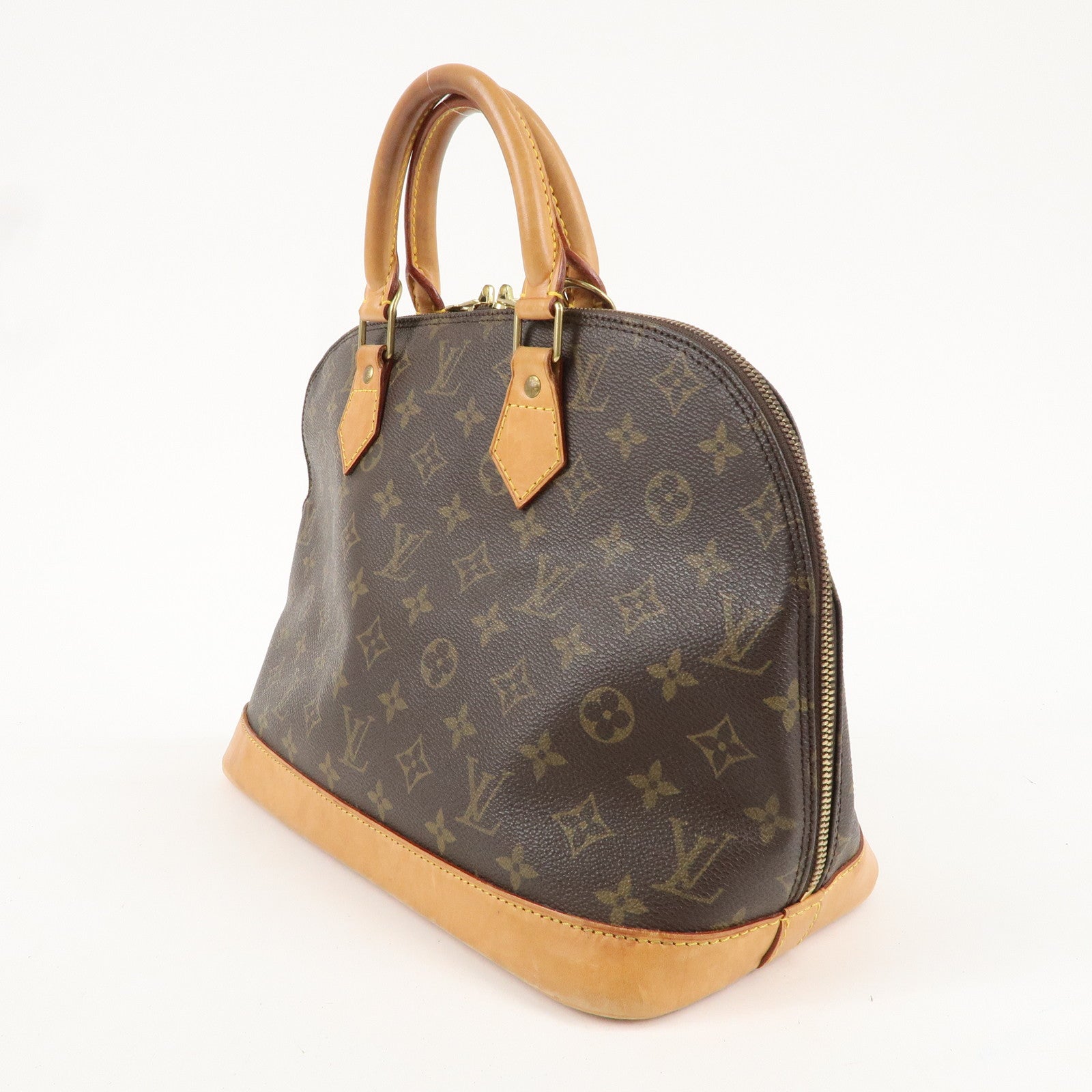 Louis Vuitton Monogram Alma Hand Bag Brown M51130