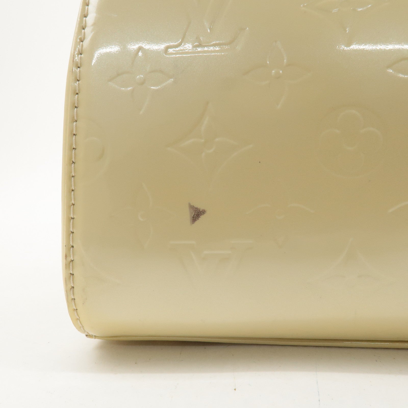 Louis Vuitton Vernis Brea MM 2Way Hand Bag Blanc Corail M91456