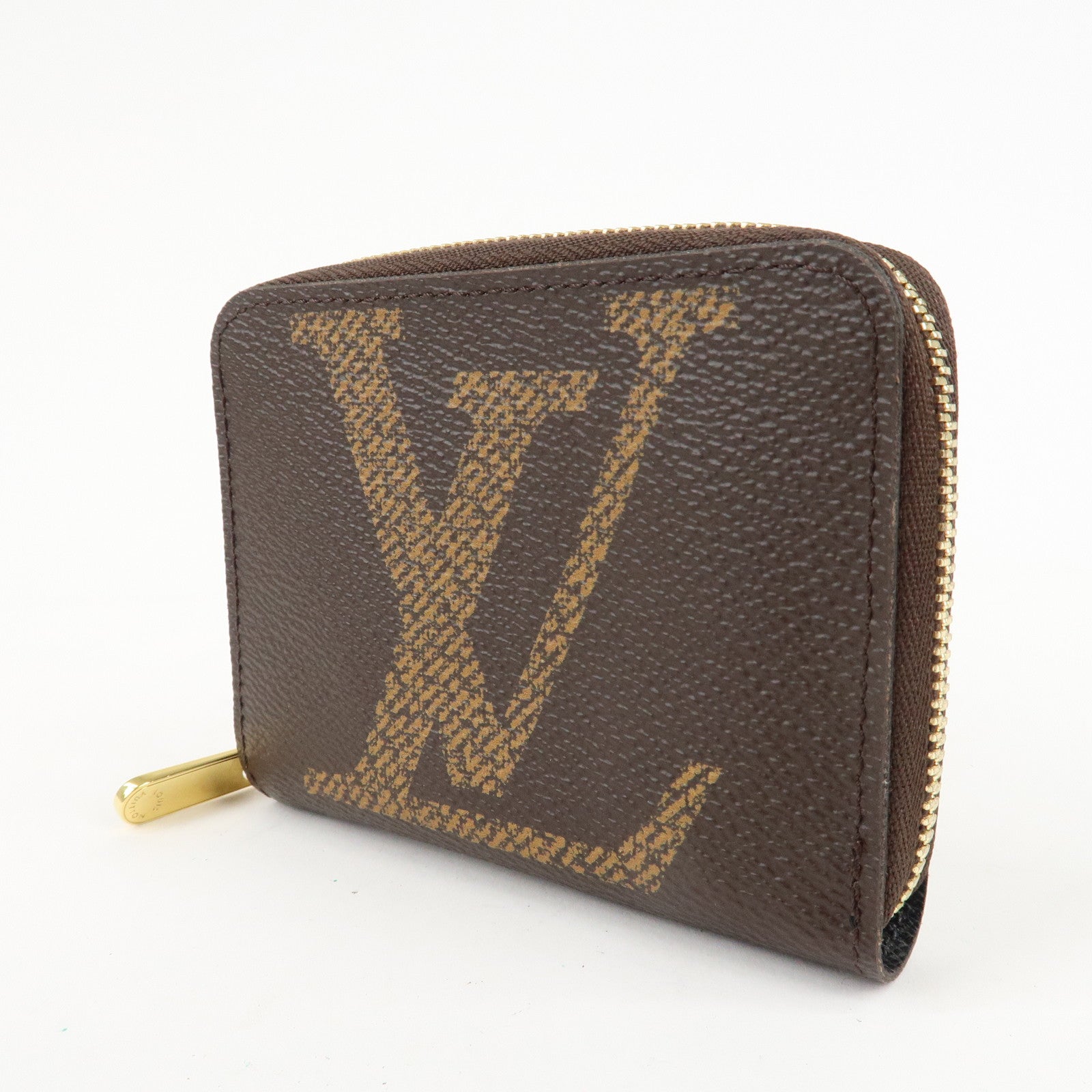 Louis Vuitton Monogram Giant Zippy Coin Case Brown M69354 Used