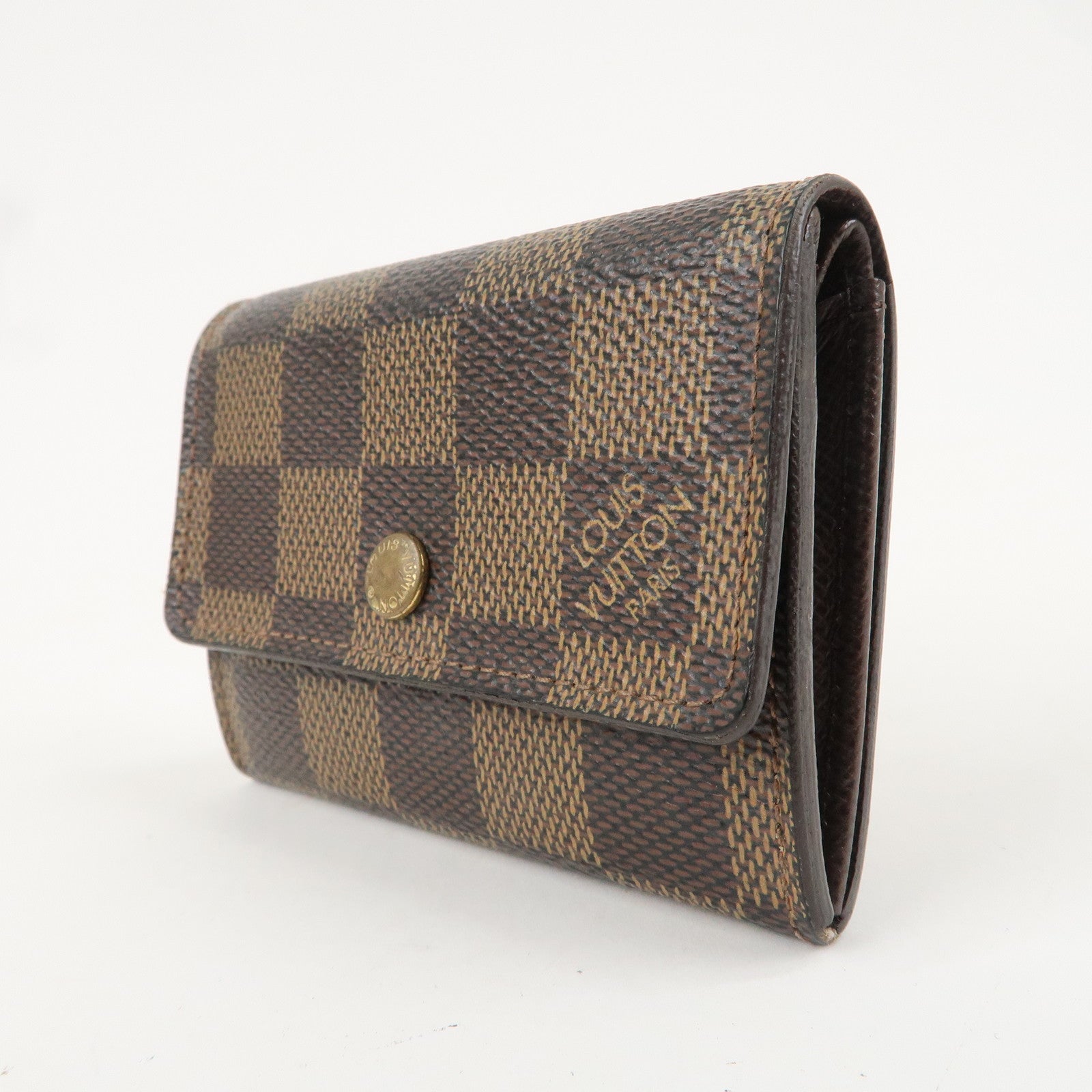 Louis Vuitton Damier Porte Monnaie Plat Coin Case N61930