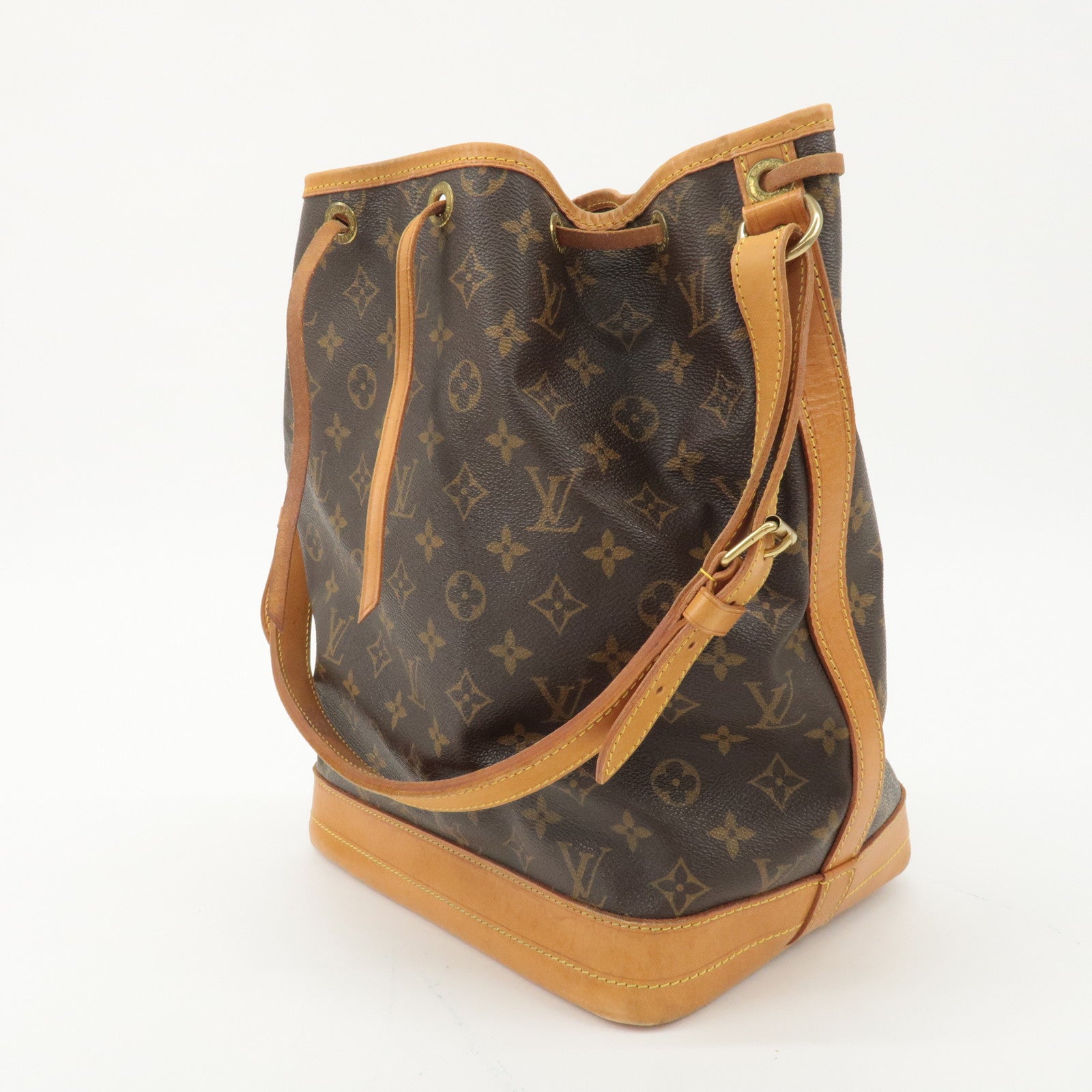 Louis Vuitton Monogram Noe Shoulder Bag Hand Bag Brown M42224 Used