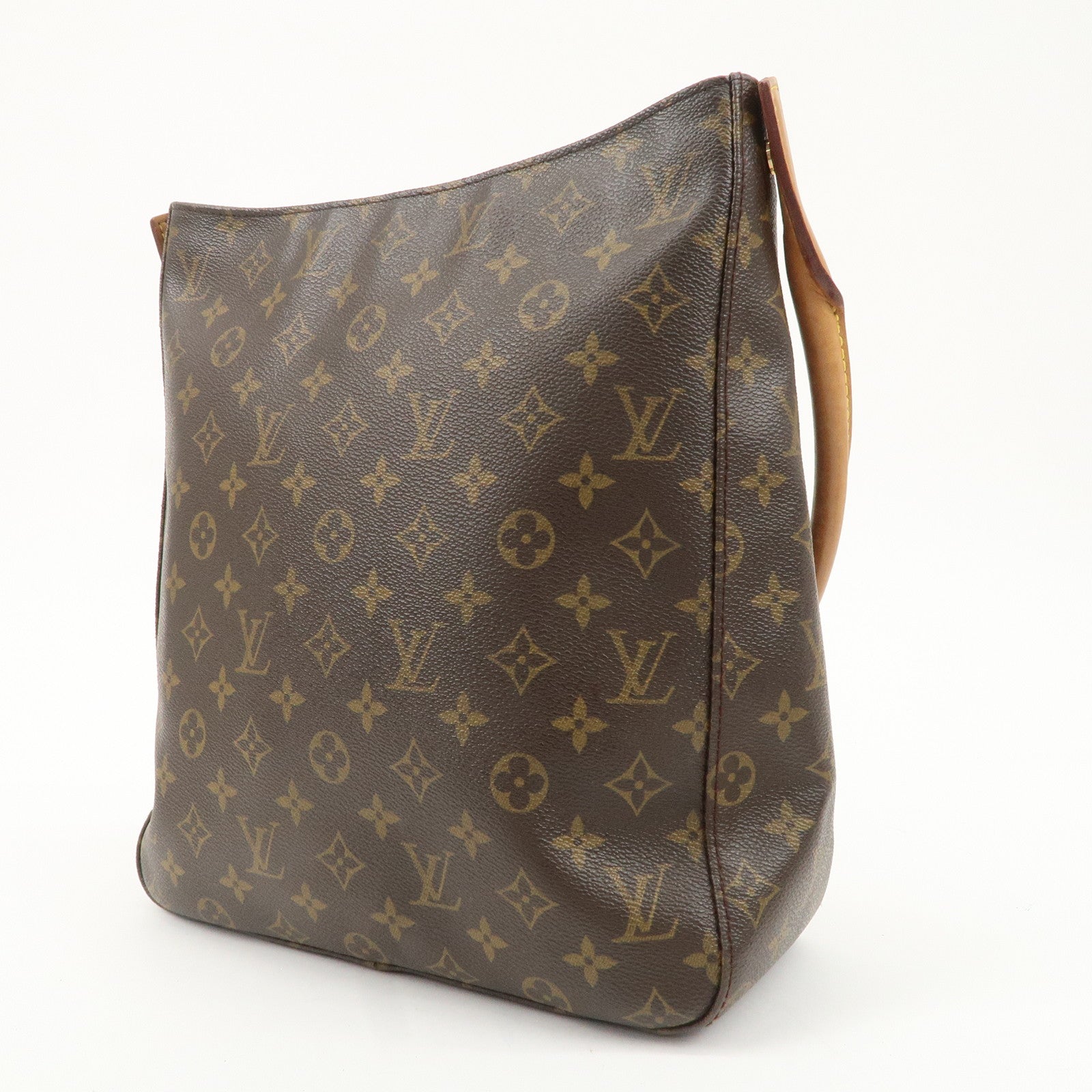 Louis Vuitton Monogram Looping GM Shoulder Bag Brown M51145 Used