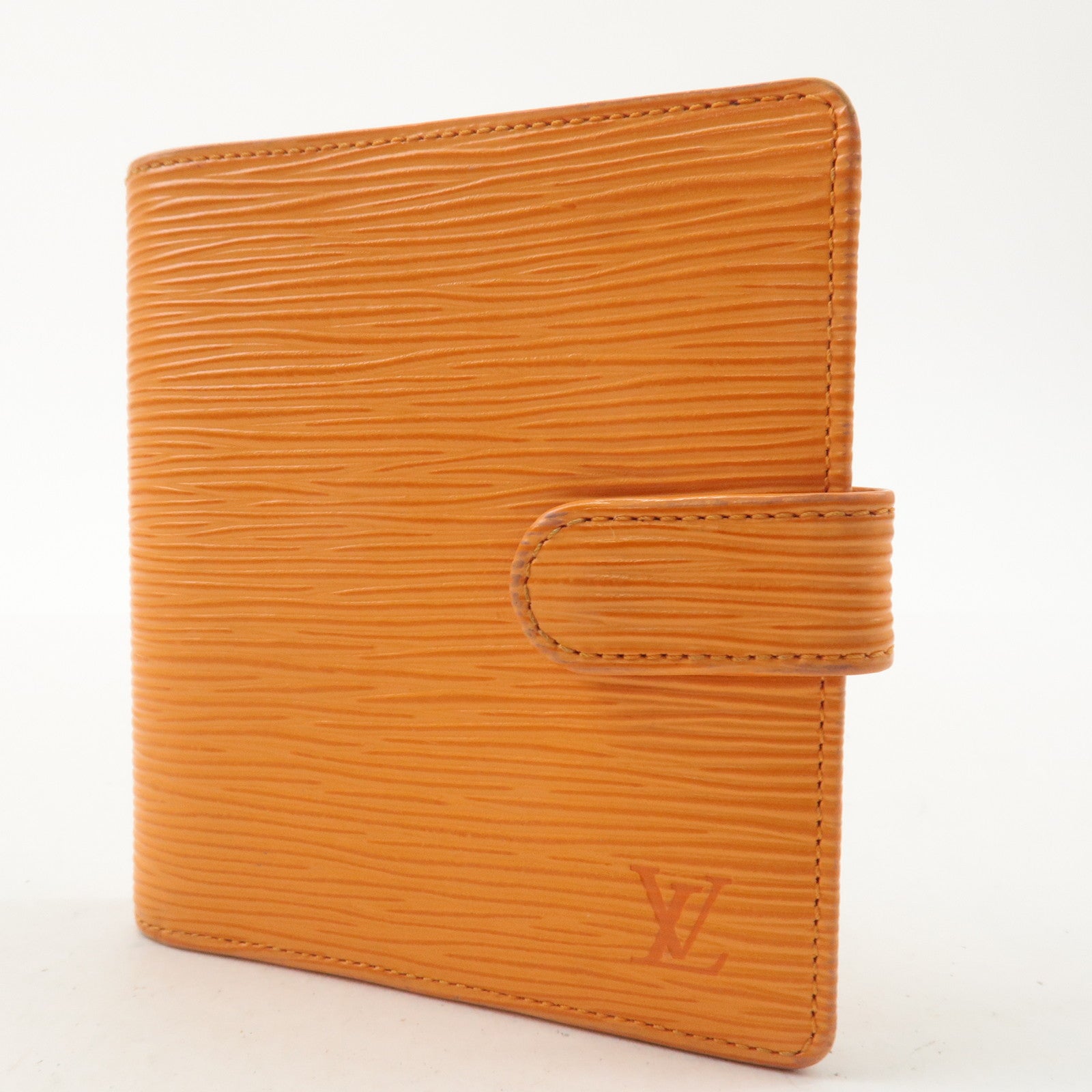 Louis Vuitton Porte Billet Compact Bi-fold Wallet Mandarin M6355H