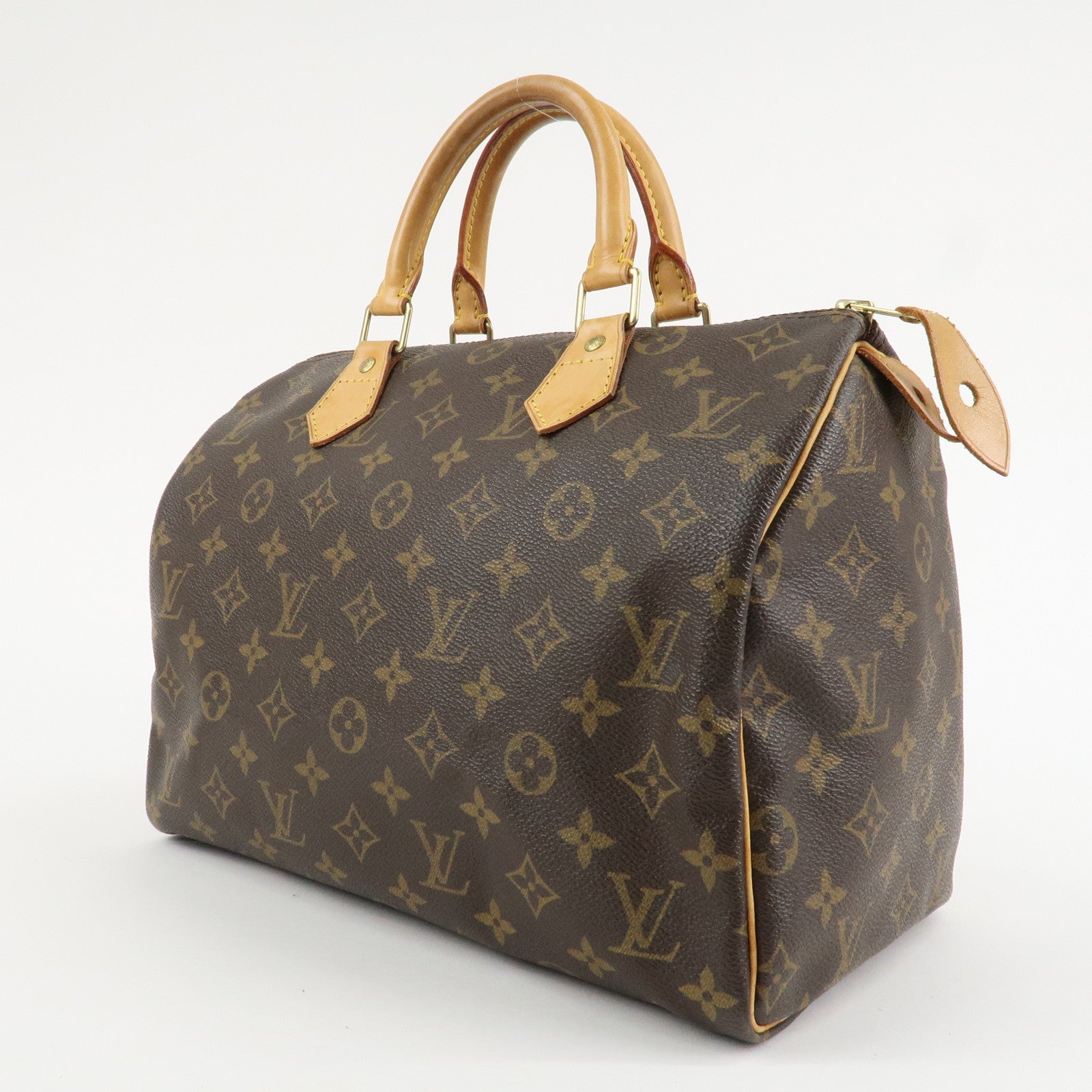 Louis Vuitton Monogram Speedy 30 Hand Bag Boston Bag M41526 Used