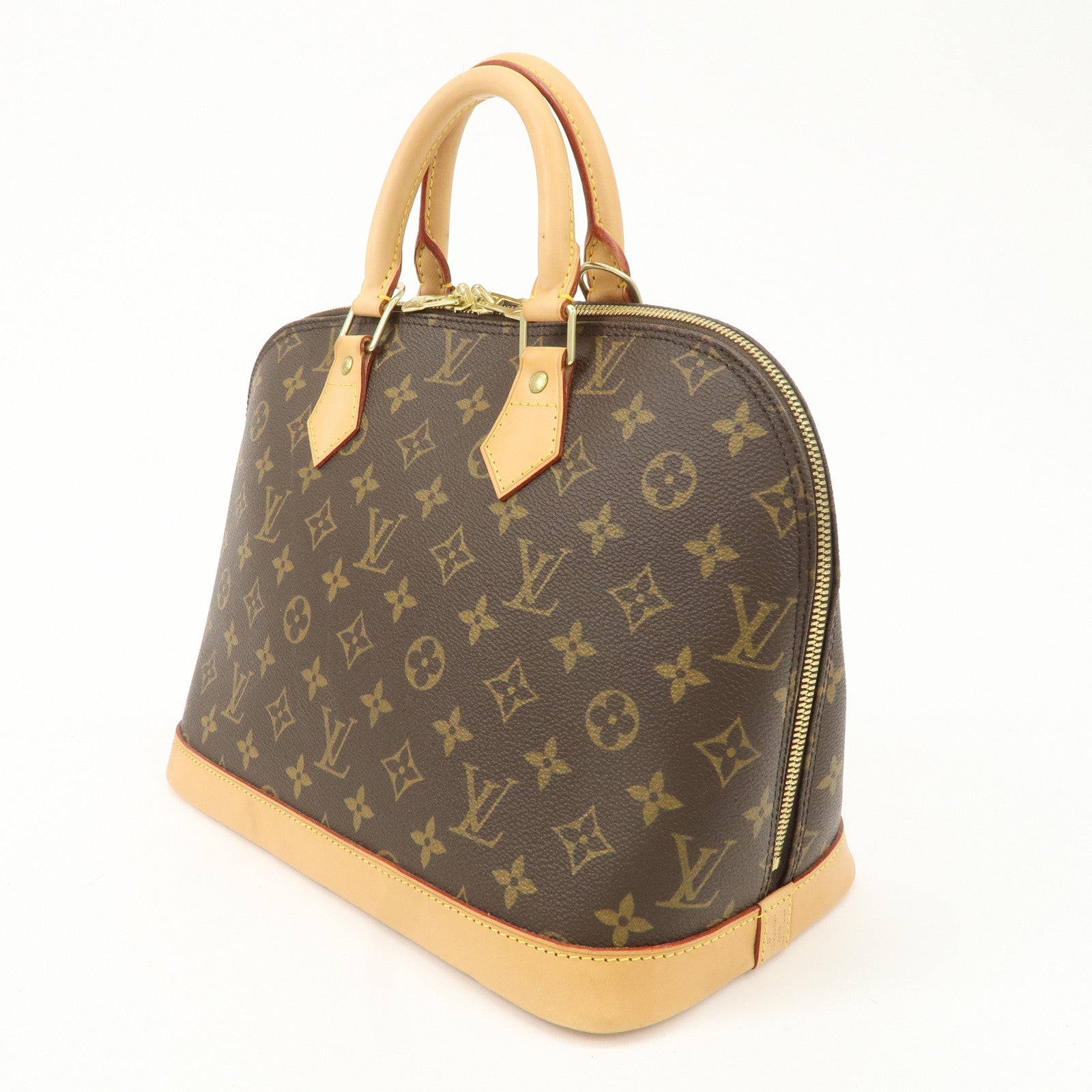 Louis Vuitton Monogram Alma Hand Bag Brown M51130