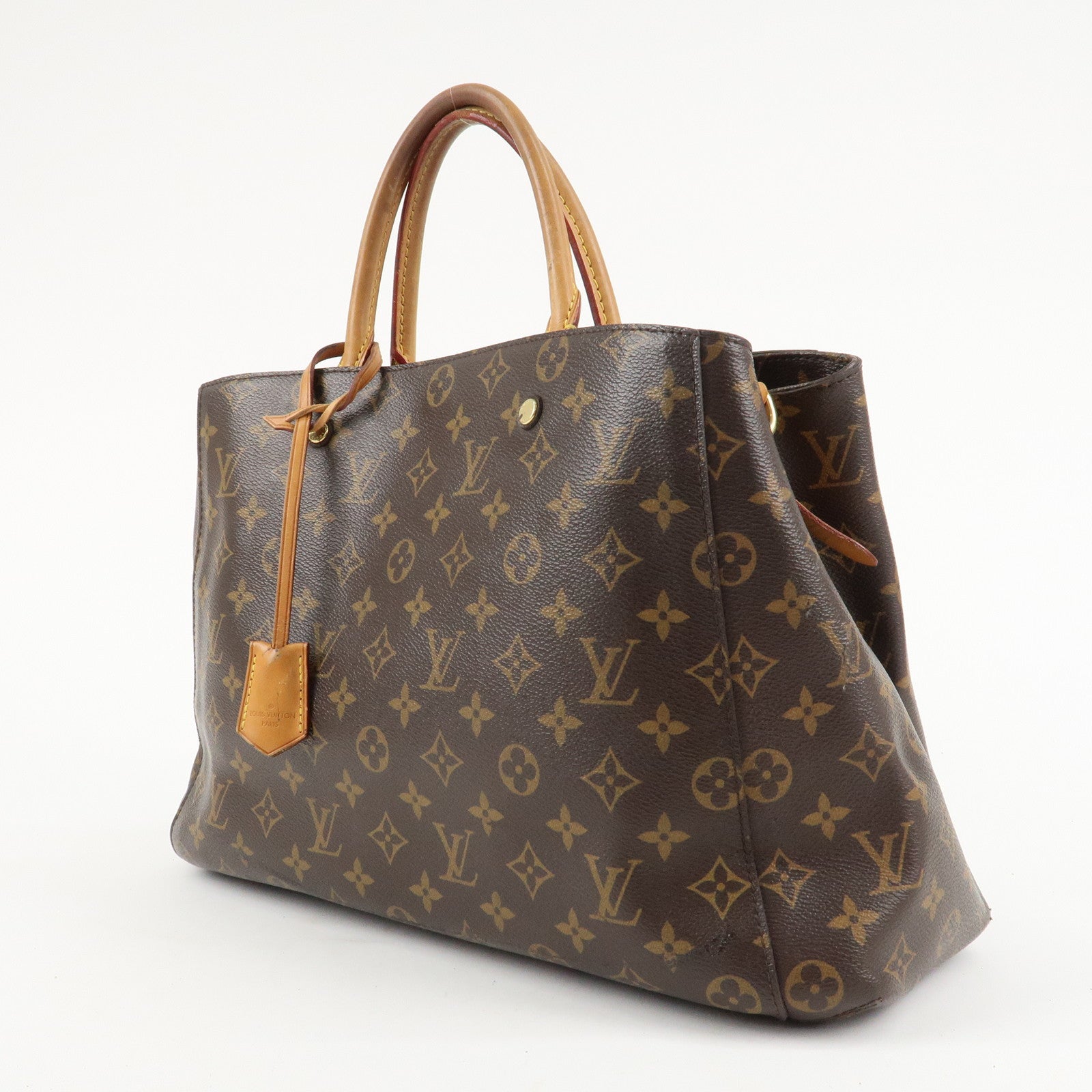 Louis Vuitton Monogram Montaigne GM Hand Bag Brown M41067 Used