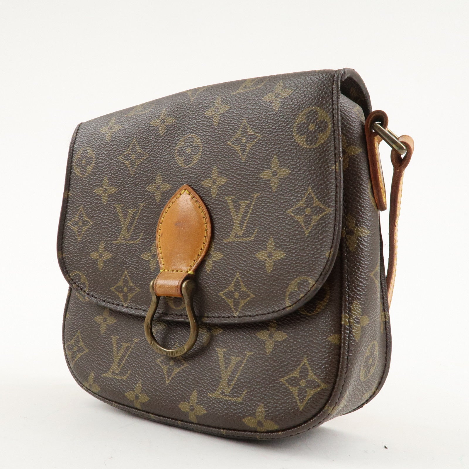 Louis Vuitton Monogram Saint Cloud MM Shoulder Bag Brown M51243