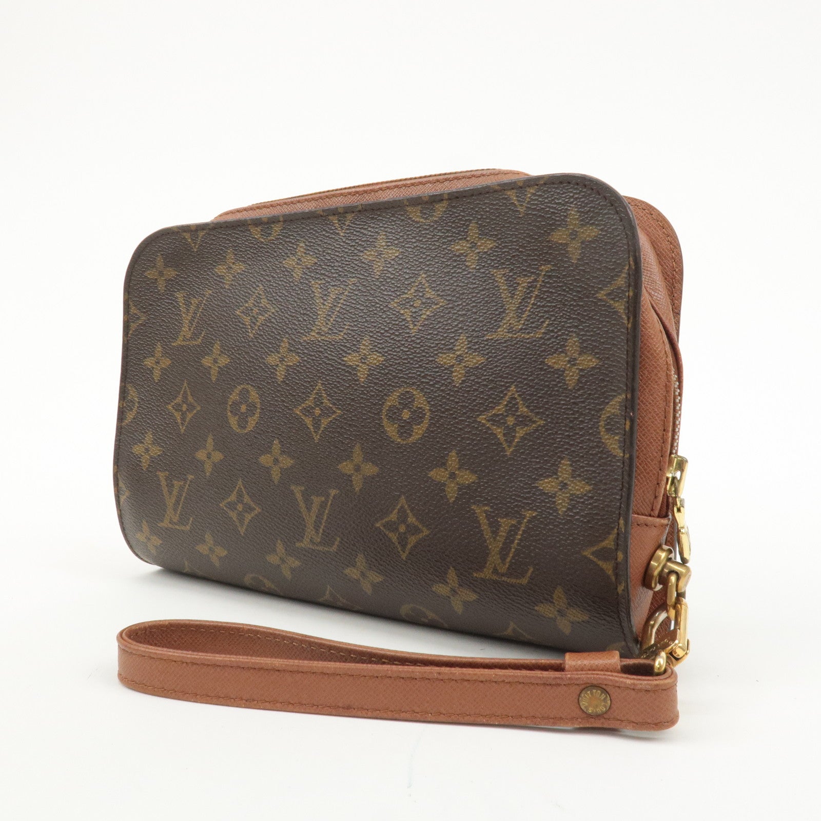 Louis Vuitton Monogram Orsay Clutch Bag Pouch Brown M51790