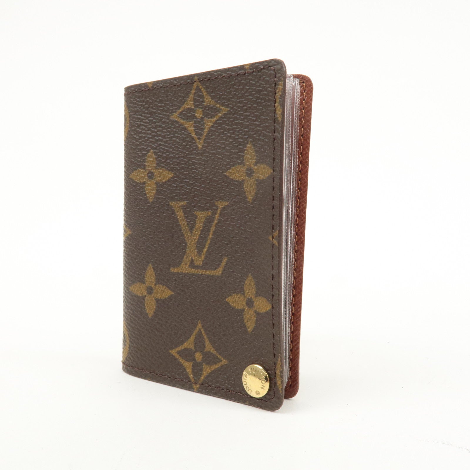 Louis Vuitton Monogram Porte Cartes Credit Pression Brown M60937