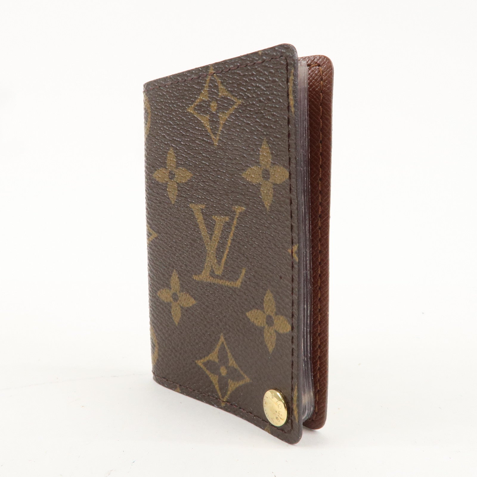 Louis Vuitton Monogram Porte Cartes Credit Pression Brown M60937