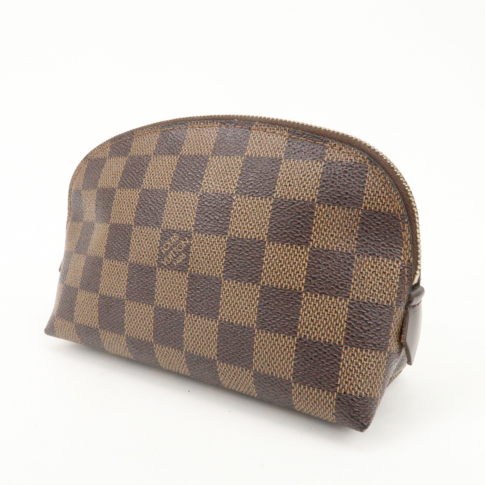 Louis Vuitton Damier Ebene Pochette Cosmetic Pouch N47516 Used