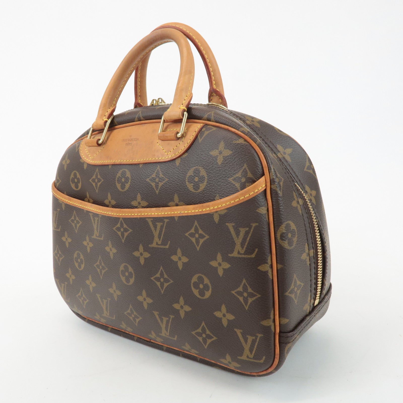 Louis Vuitton Monogram Trueville Hand Bag Brown M42228 Used