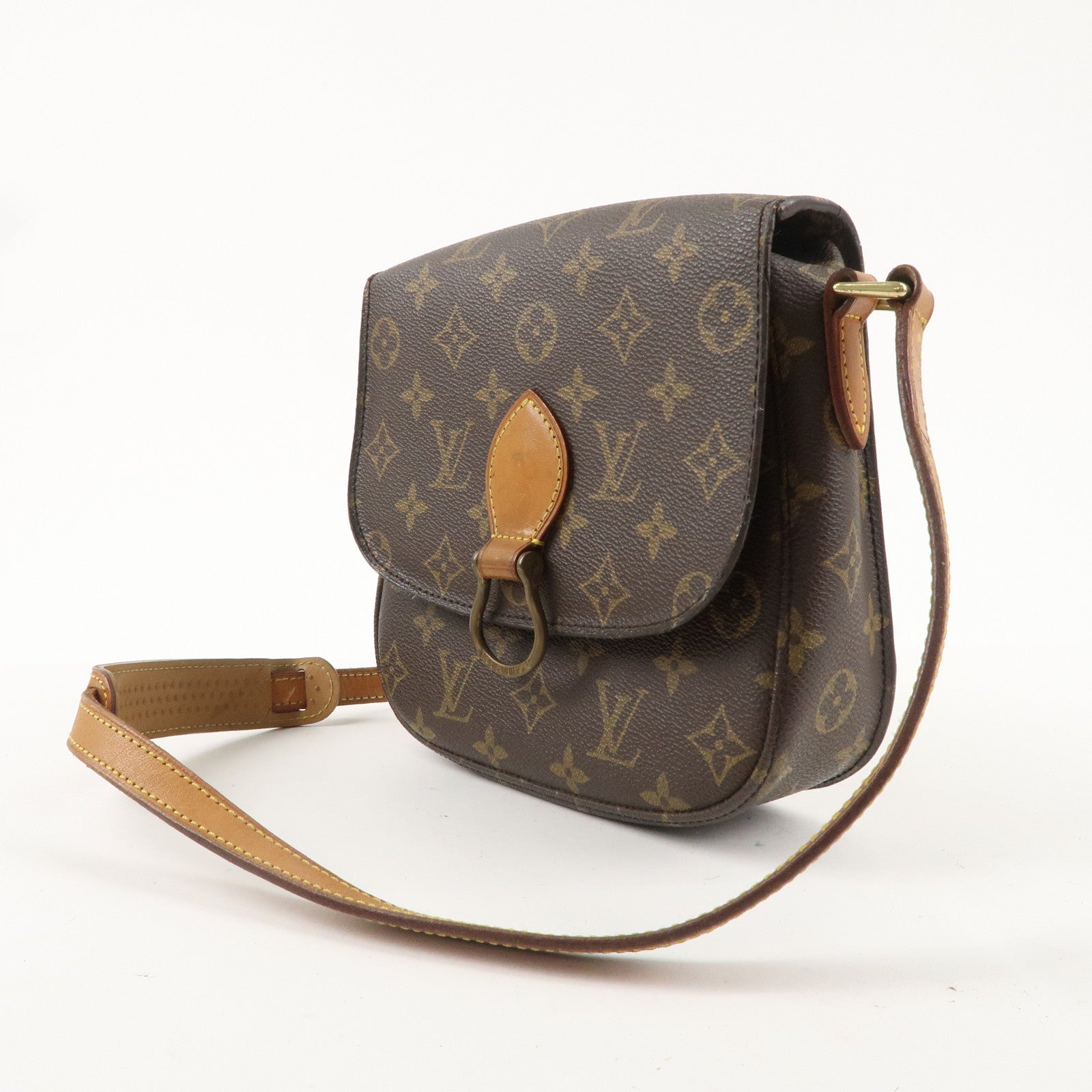 Louis Vuitton Monogram Saint Cloud MM Shoulder Bag Brown M51243