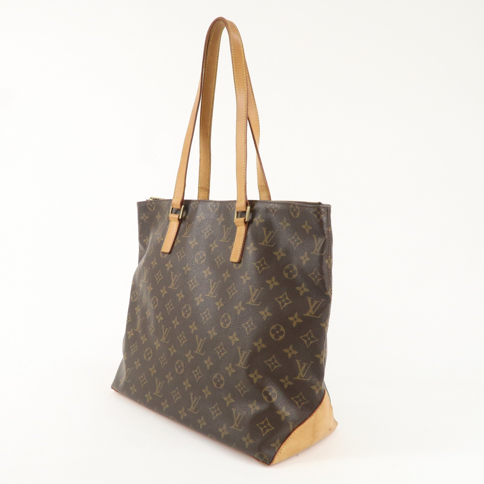 Louis Vuitton Monogram Cabas Mezzo Tote Bag Brown M51151