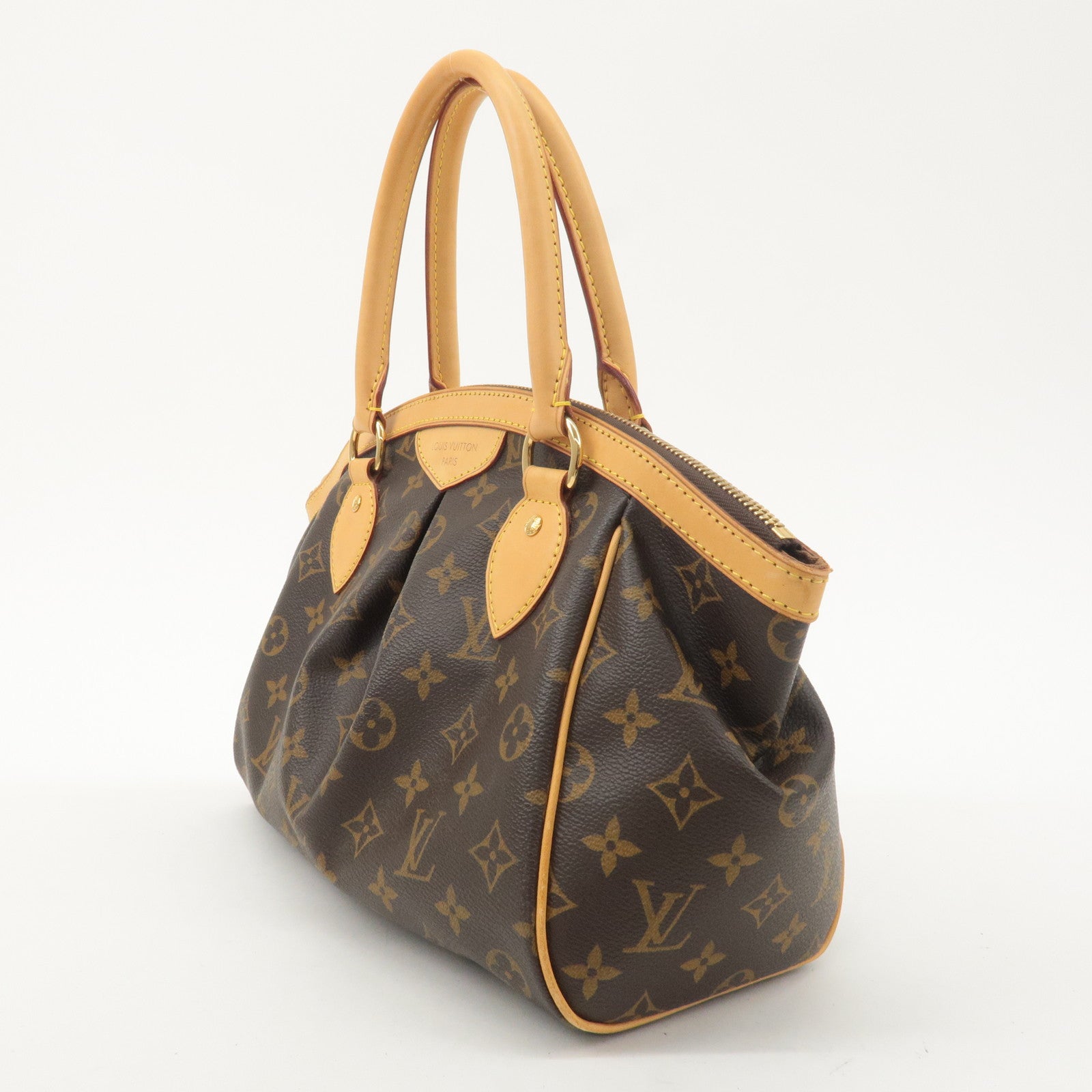 Louis Vuitton Monogram Tivoli PM Hand Bag Brown M40143