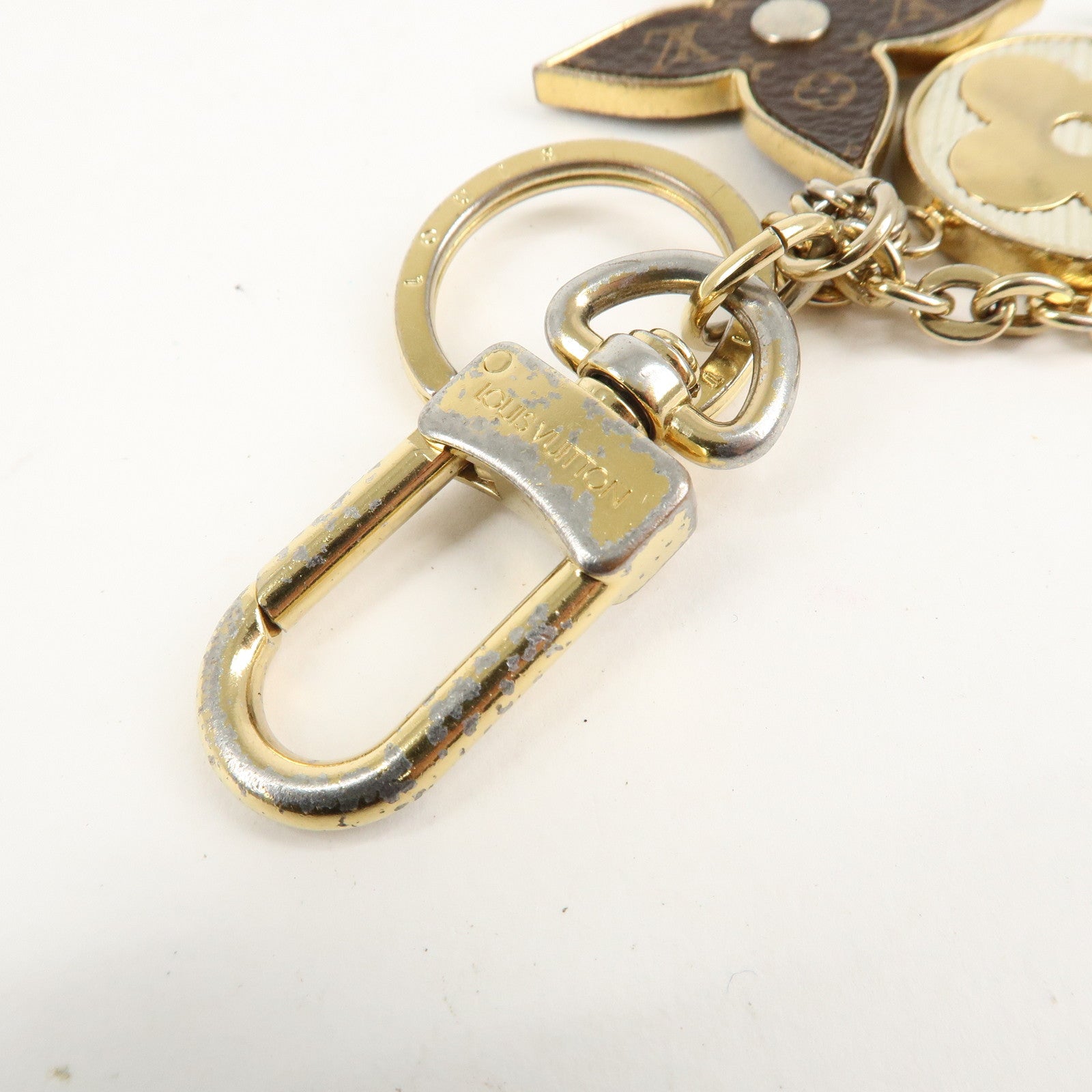 Louis Vuitton Porte Cles Spring Street Bag Charm Gold M69008 Used