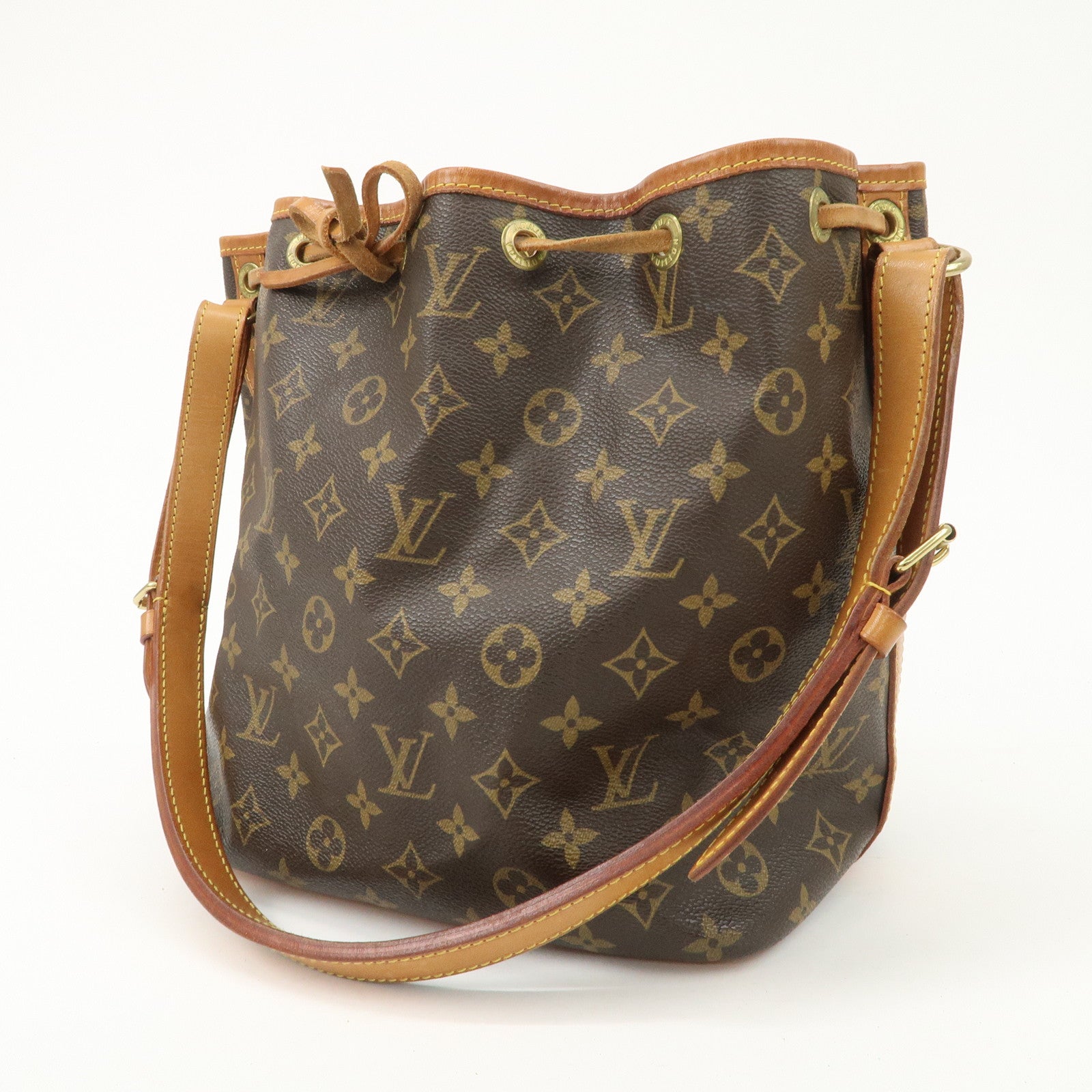 Louis Vuitton Monogram Petit Noe Shoulder Bag Brown M42226 Used