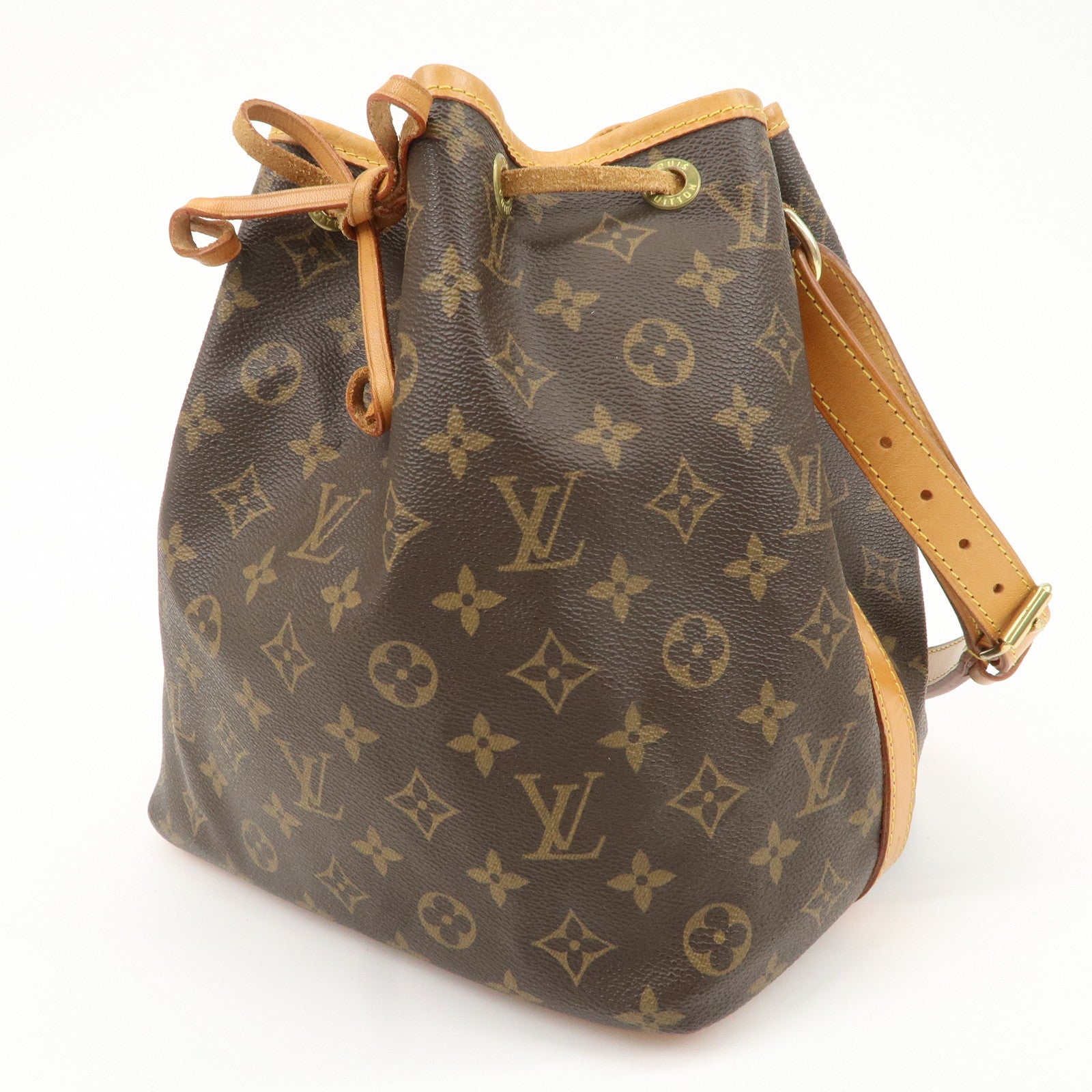 Louis Vuitton Monogram Petit Noe Shoulder Bag Brown M42226 Used