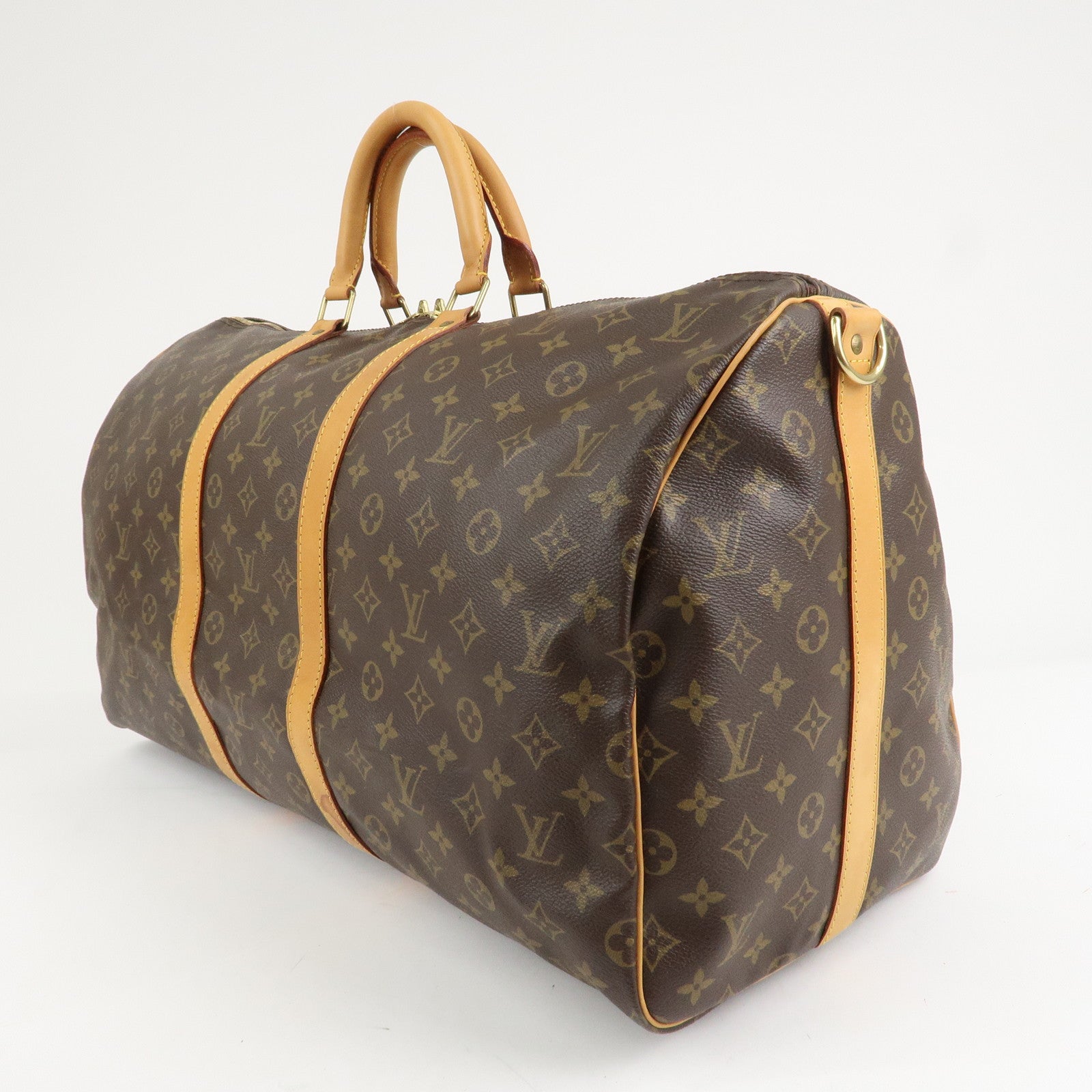 Louis Vuitton Monogram Keep All Bandouliere 55 Boston Bag M41414 Used