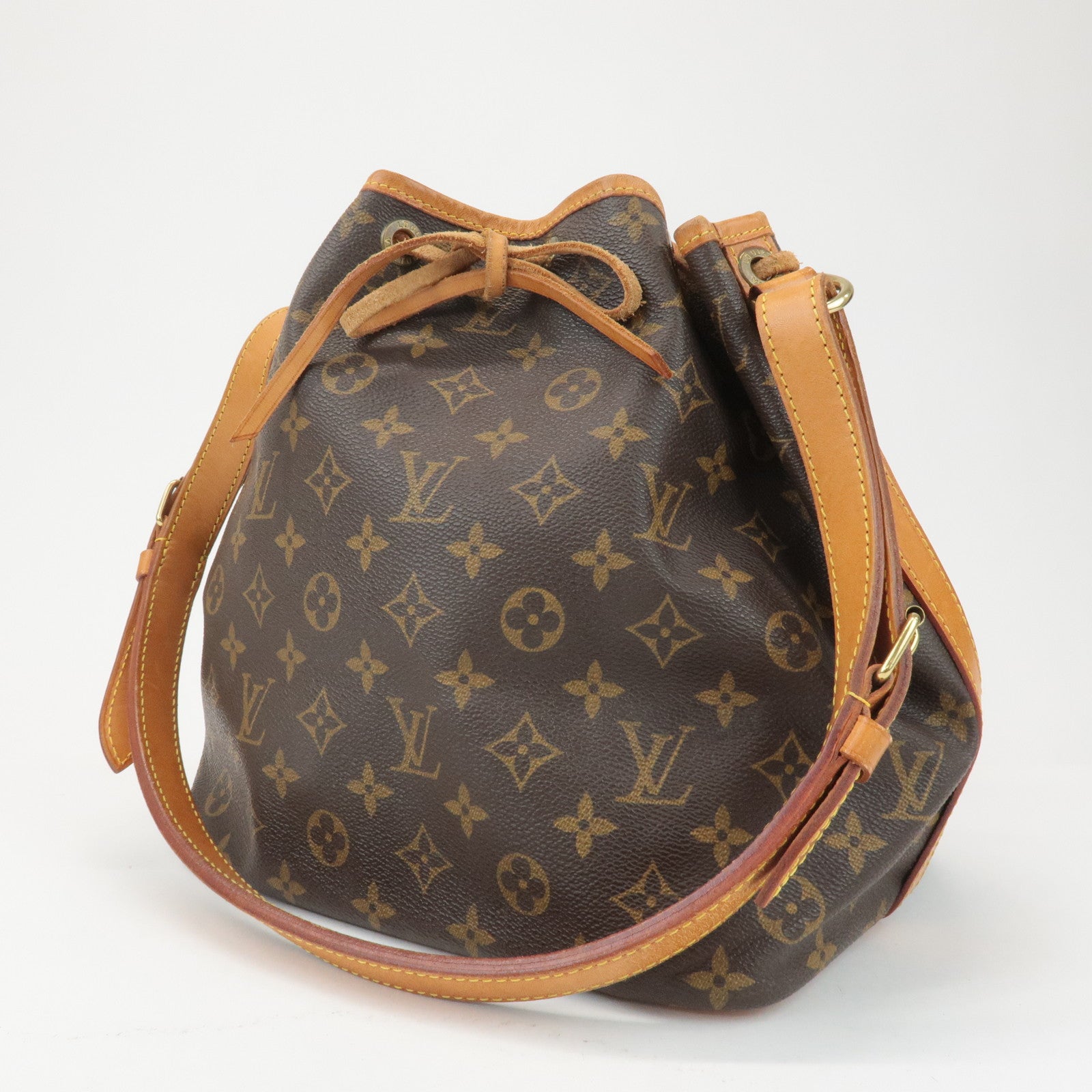 Louis Vuitton Monogram Petit Noe Shoulder Bag Brown M42226 Used