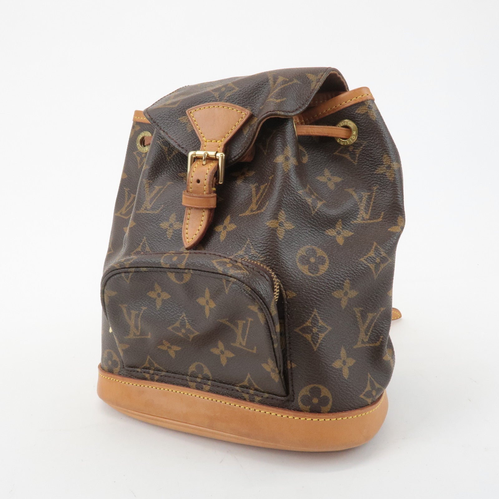 Louis Vuitton Monogram Mini Montsouris Back Pack Brown M51137 Used