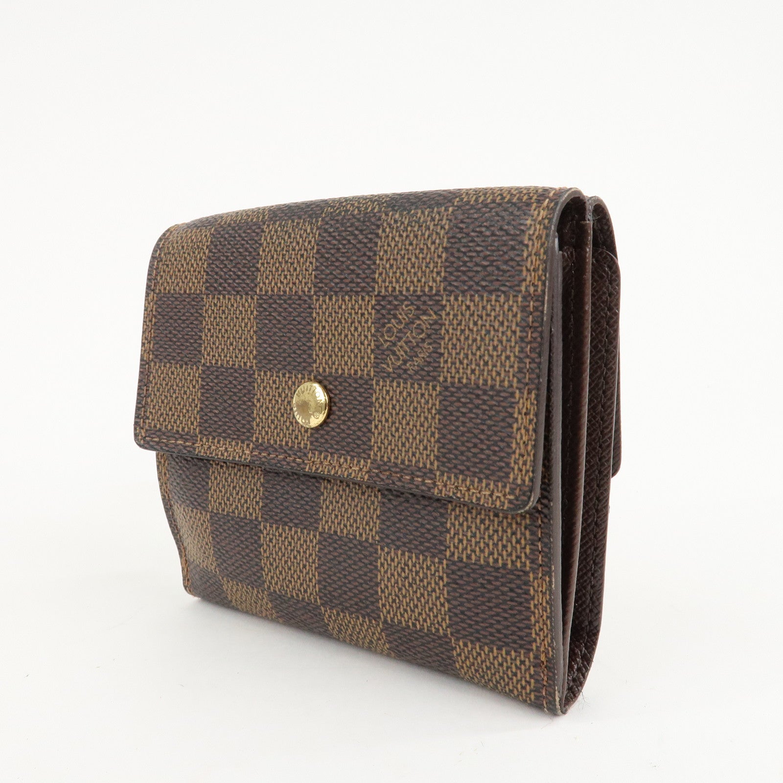 Louis Vuitton Damier Ebene Portefeuille Elise Wallet N61654