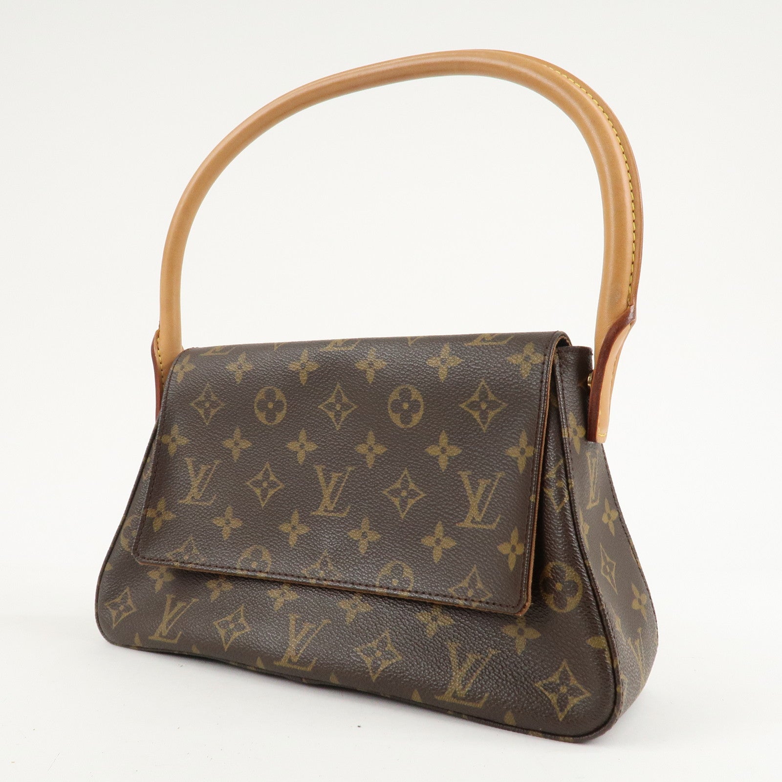 Louis Vuitton Monogram Mini Looping Shoulder Bag Hand Bag M51147 Used