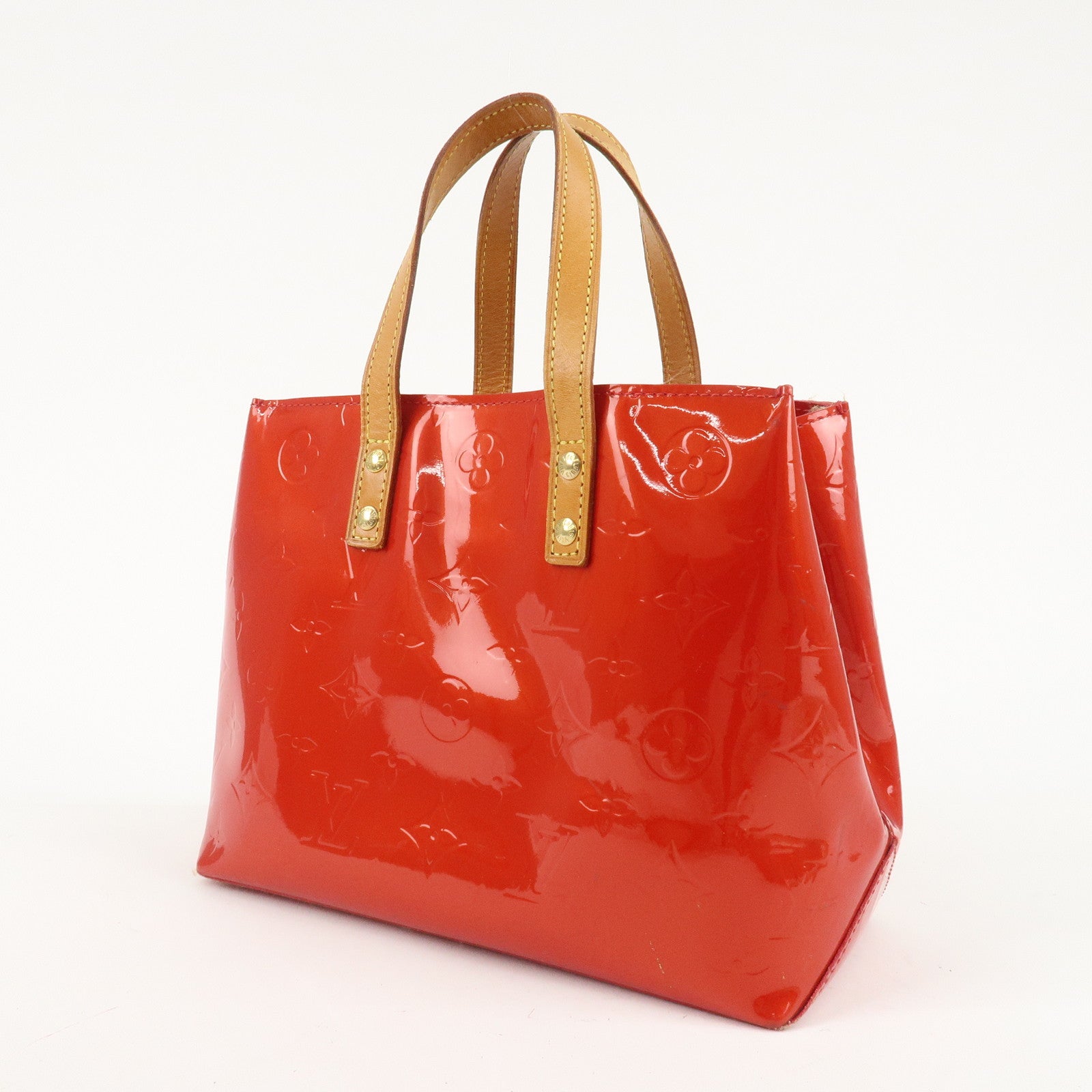 Louis Vuitton Monogram Vernis Lead PM Hand Bag M91088 Rouge