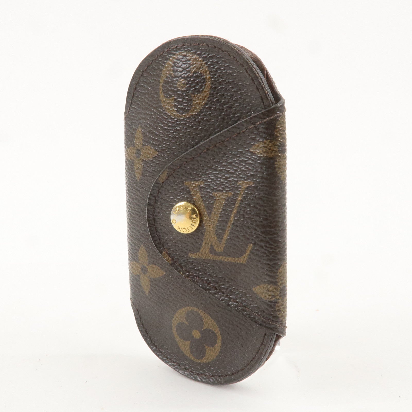 Louis Vuitton Monogram Round PM 4 Key Case Brown M60115