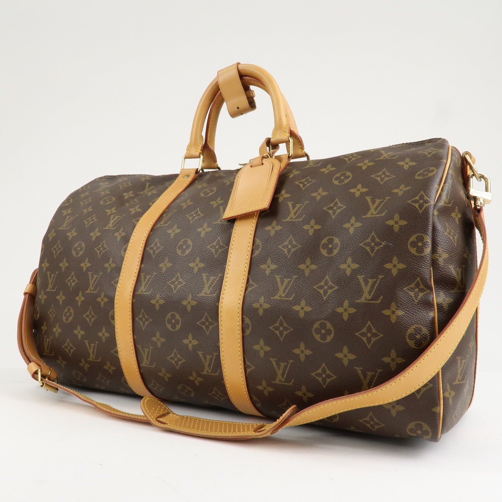 Louis Vuitton Monogram Keep All Bandouliere 50 Boston Bag M41416 Used