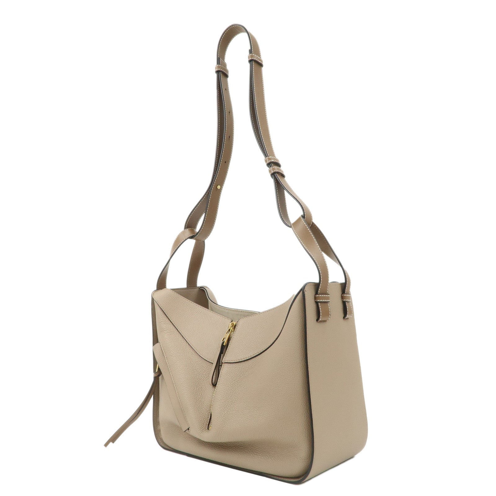 LOEWE Leather Hammock Small Shoudler Bag Beige 314.12BZ95