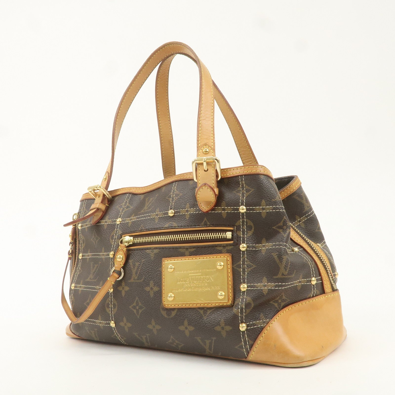 Louis Vuitton Monogram Rivet Hand Bag Shoulder Bag M40140