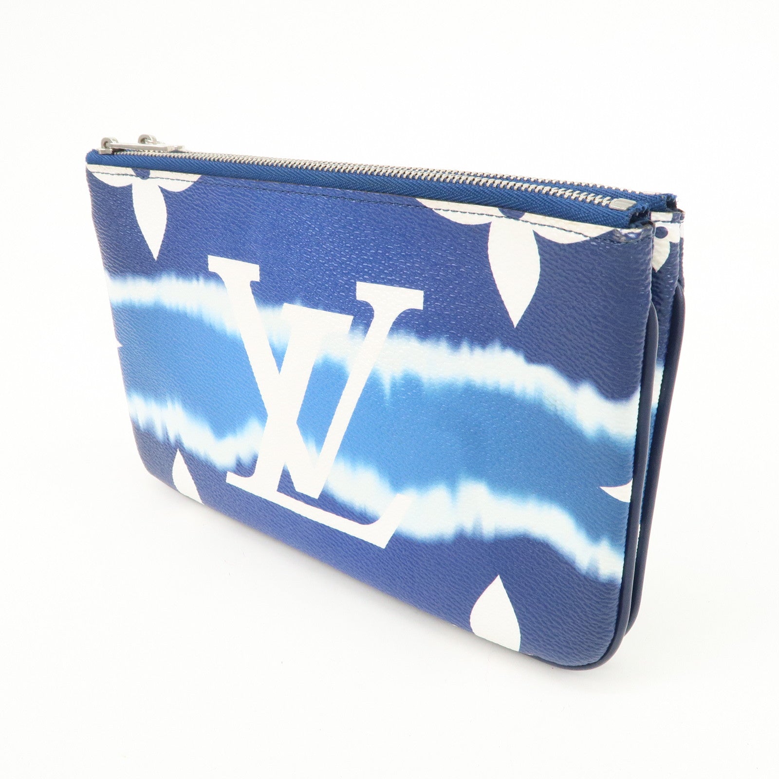 Louis Vuitton LV Escal Pochette Double Zip Blue M69124 Used