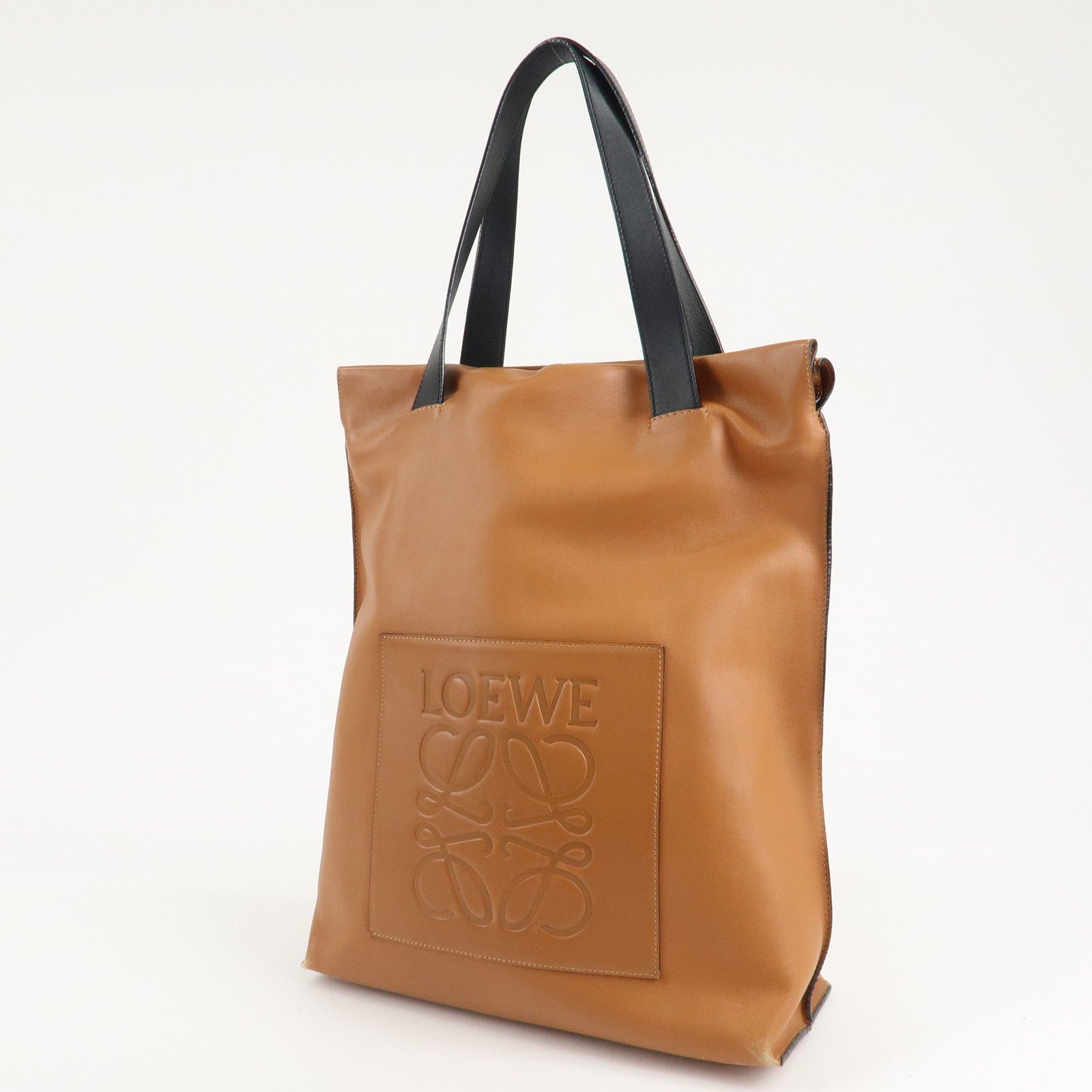 LOEWE Anagram Leather Bolso Shopper Tote Bag Shoulder Bag