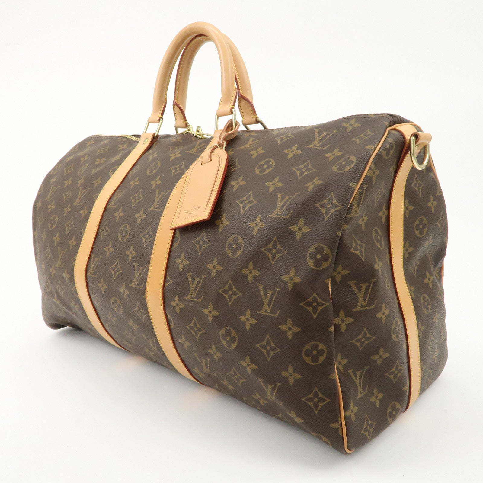 Louis Vuitton Monogram Keep All Bandouliere 50 Boston Bag M41416 Used