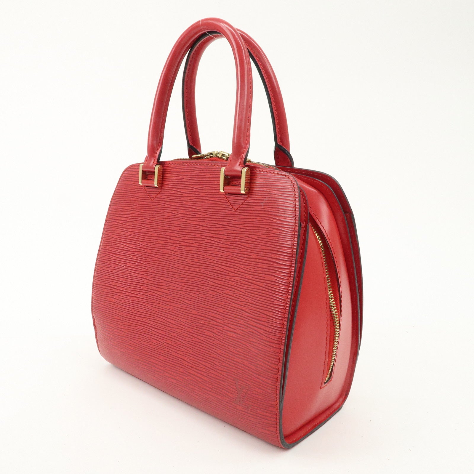 Louis Vuitton Epi Pont Neuf Hand Bag Castilian Red M52057 Used