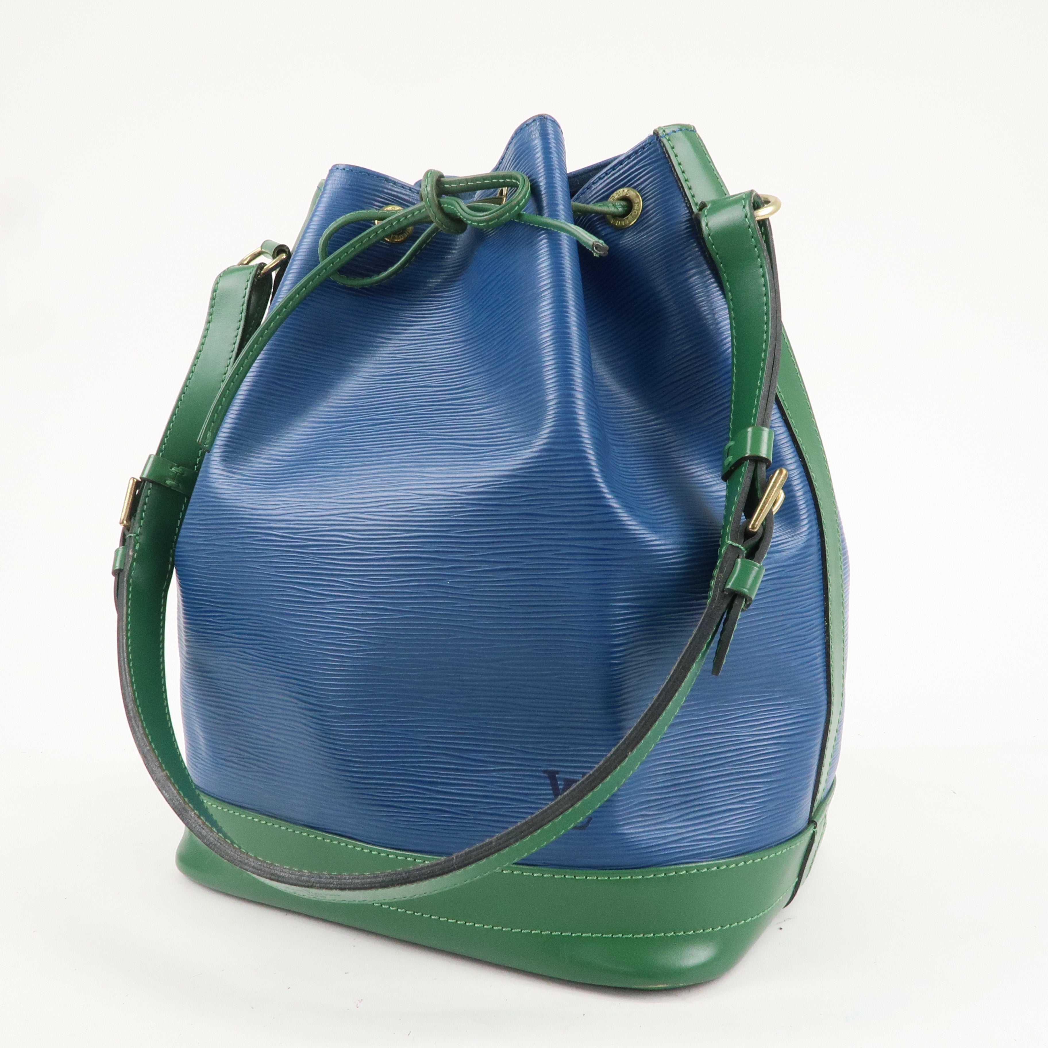 Louis Vuitton Epi Bi-Color Noe Shoulder Bag Blue Green M44044