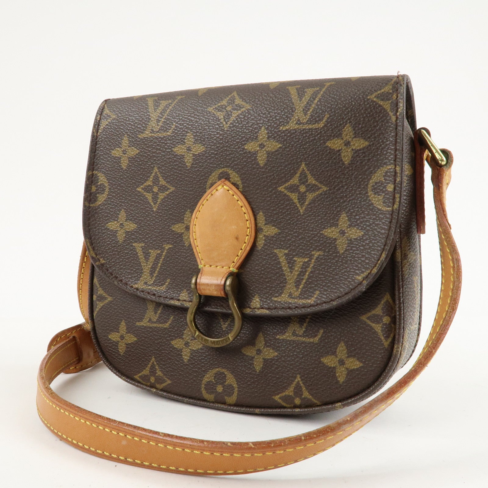 Louis Vuitton Monogram Mini Saint Cloud Shoulder Bag M51244 Used