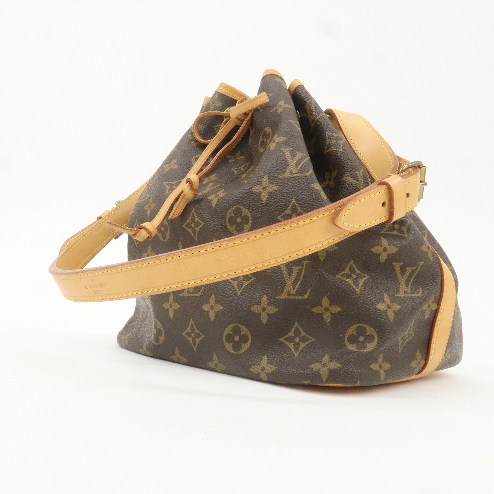 Louis Vuitton Monogram Petit Noe Shoulder Bag Brown M42226