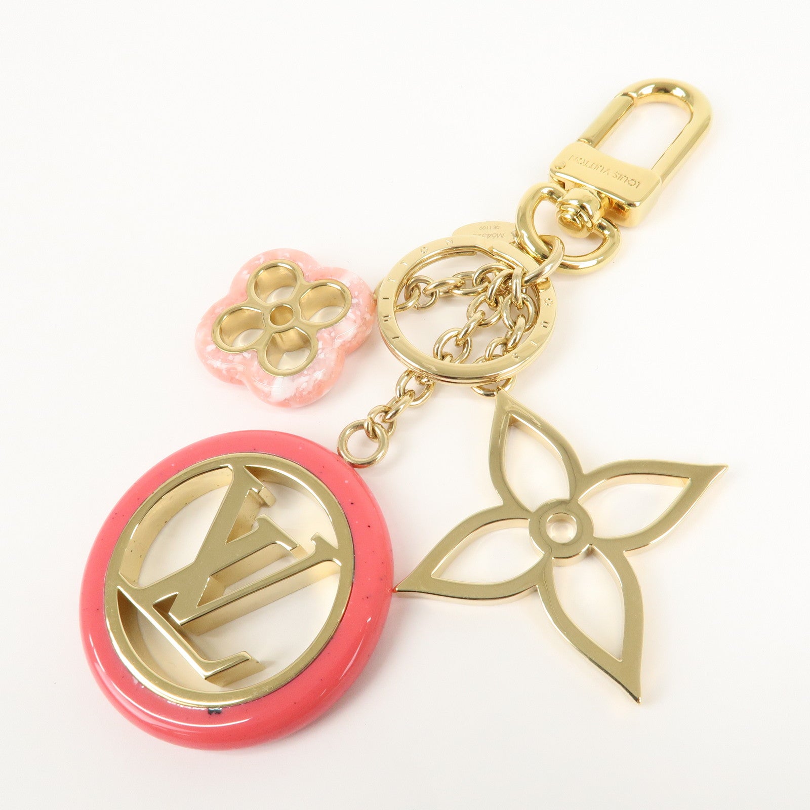 Louis Vuitton Porte Cles Color Line Charm Key Ring M64525 Used