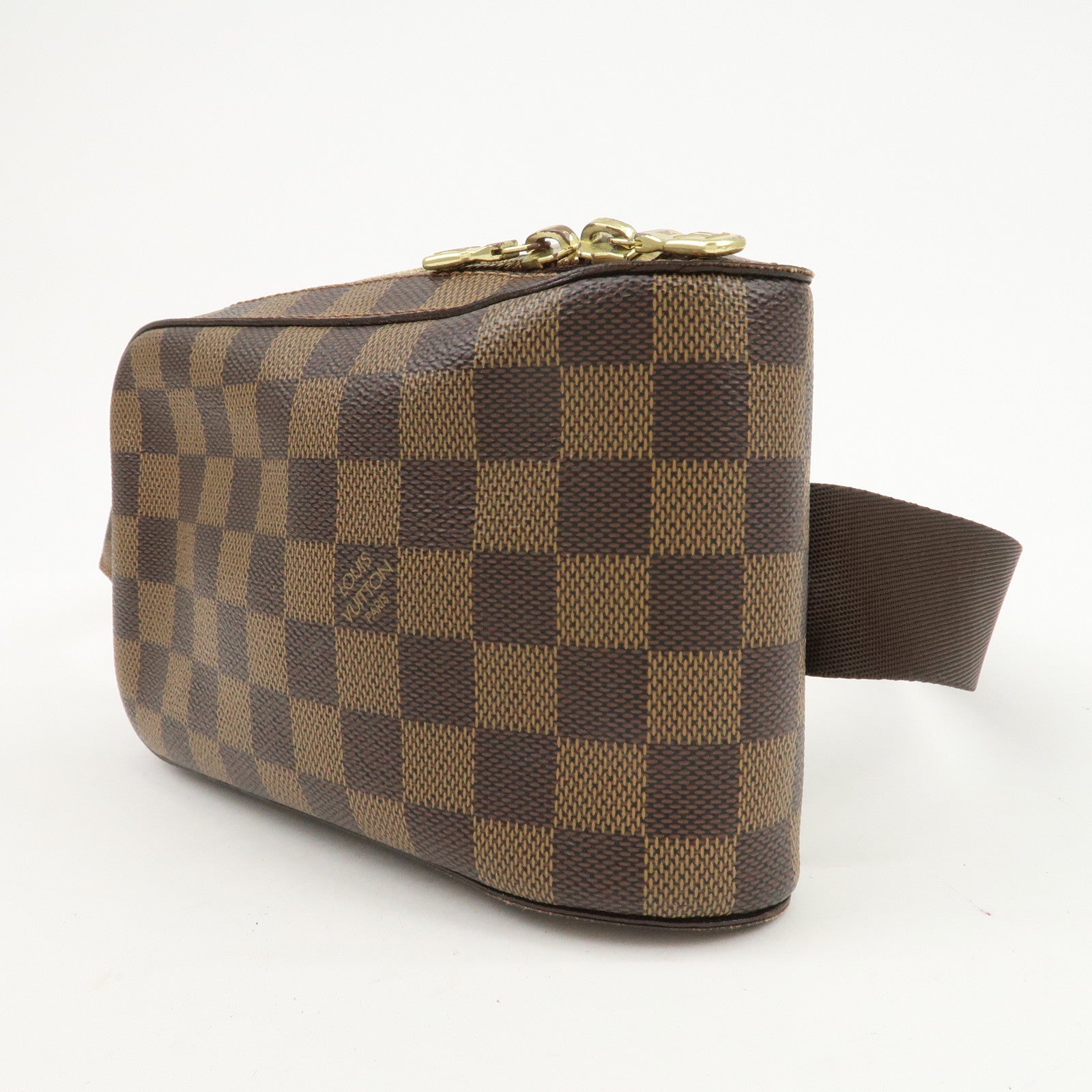 Louis Vuitton Damier  Ebene Geronimos Body Waist Bag Brown N51994 Used