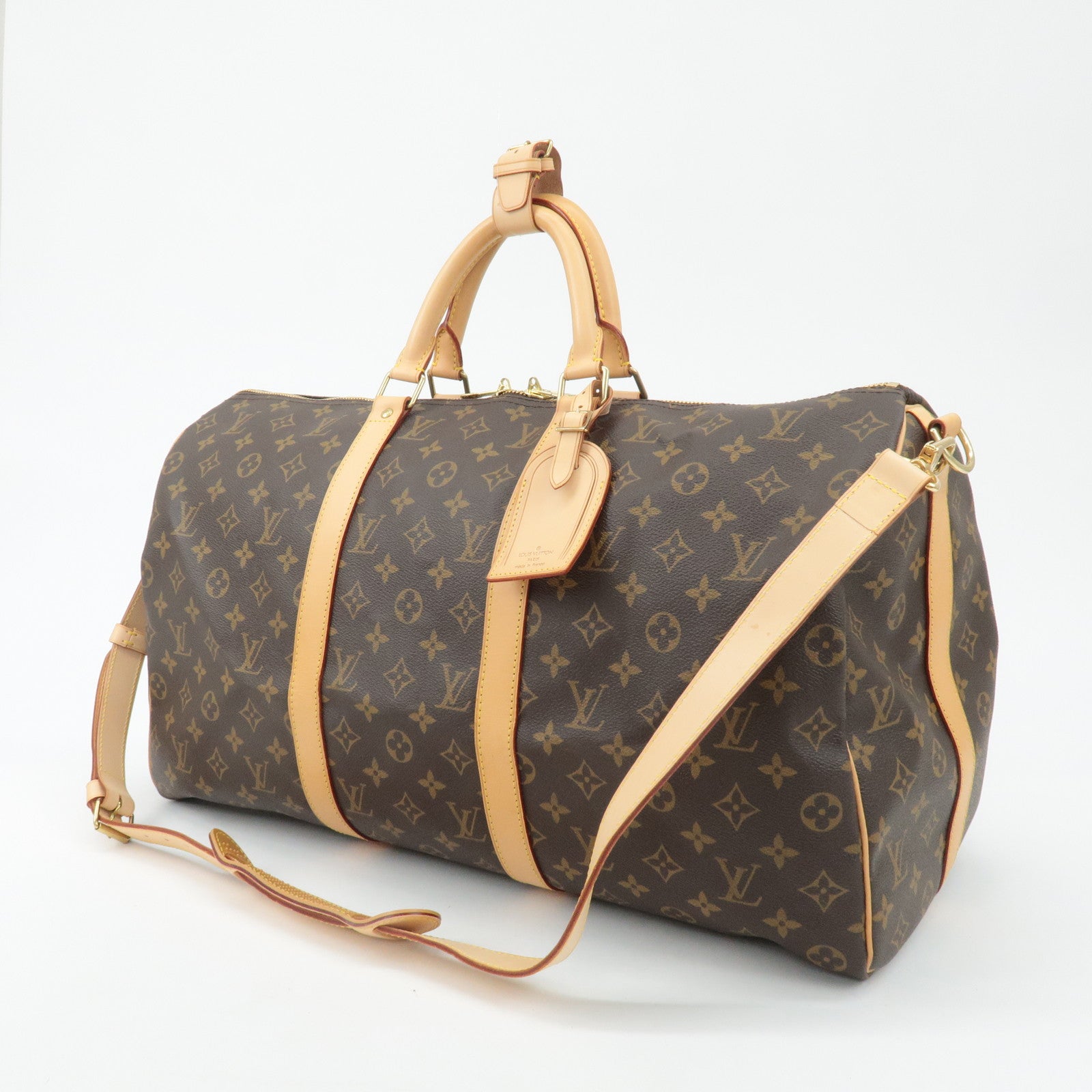 Louis Vuitton Monogram Keep All Bandouliere 50 Boston Bag M41416 Used