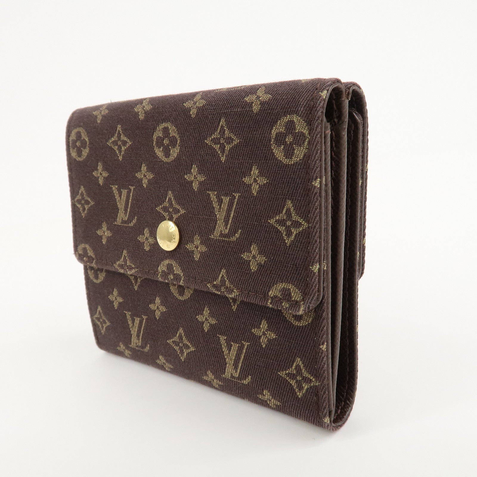 Louis Vuitton Monogram Mini Lin Portefeuille Elise Wallet M95233