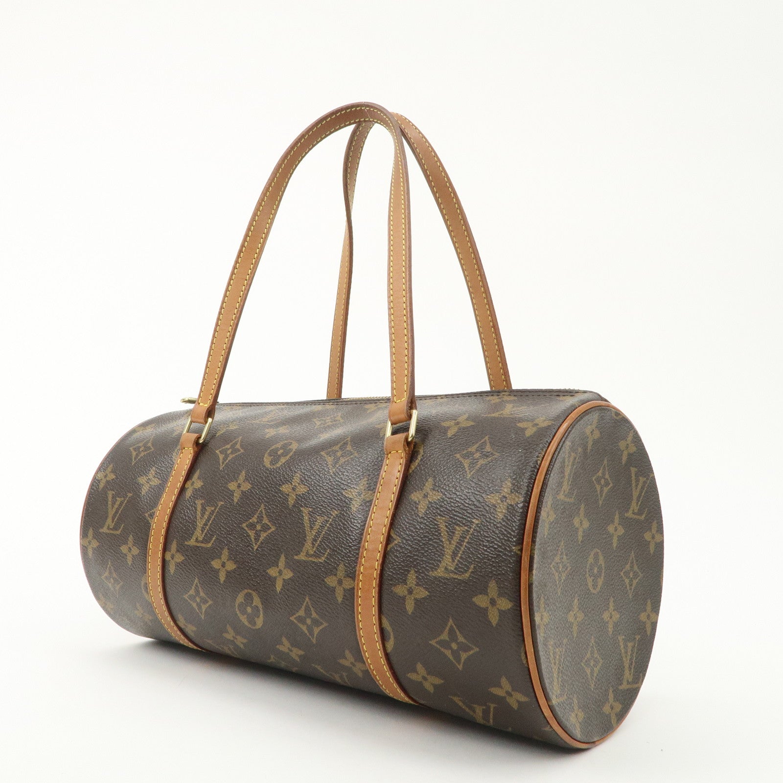 Louis Vuitton Monogram Papillon 30 Hand Bag New Style Brown M51385