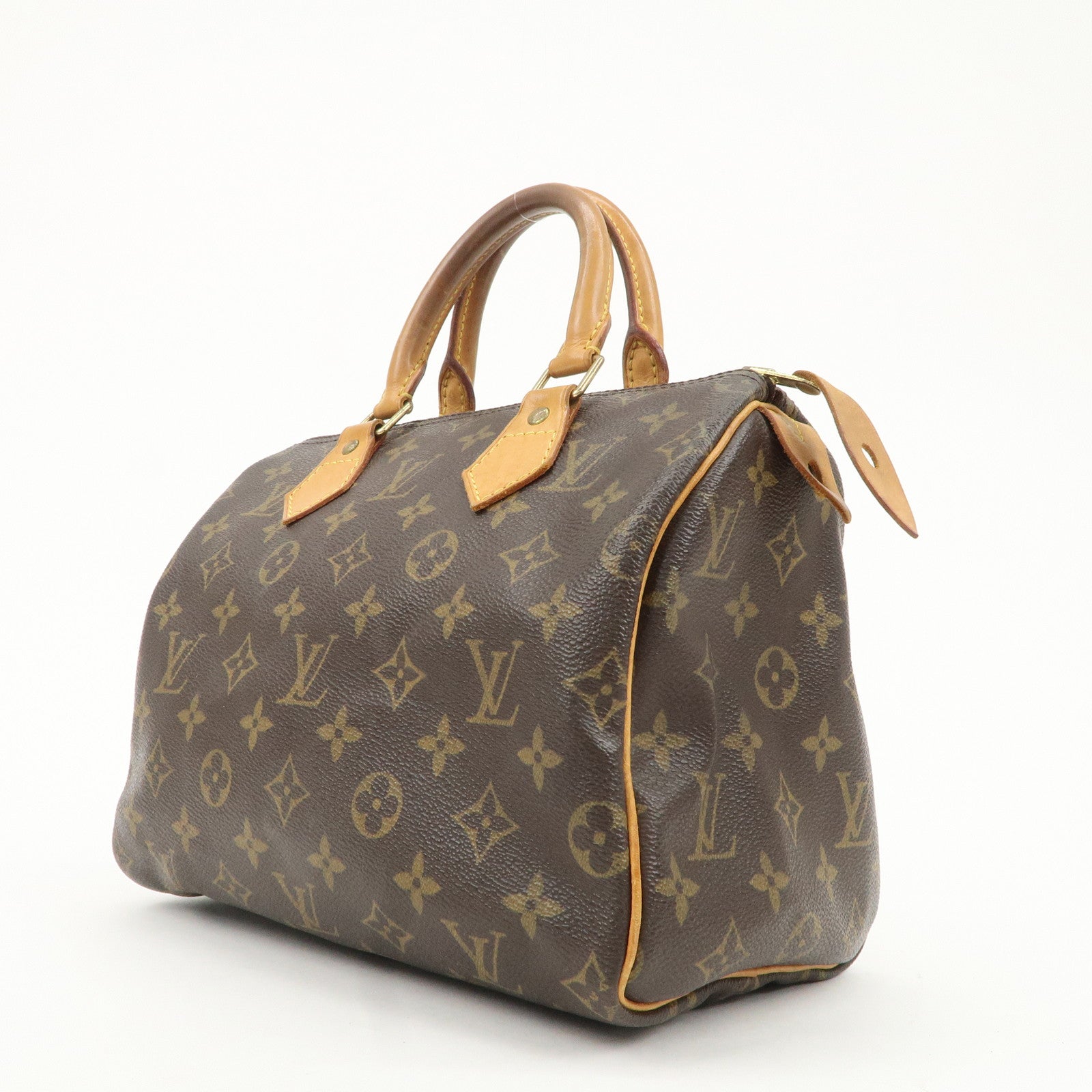 Louis Vuitton Monogram Speedy 25 Hand Bag Boston Bag M41528 Used