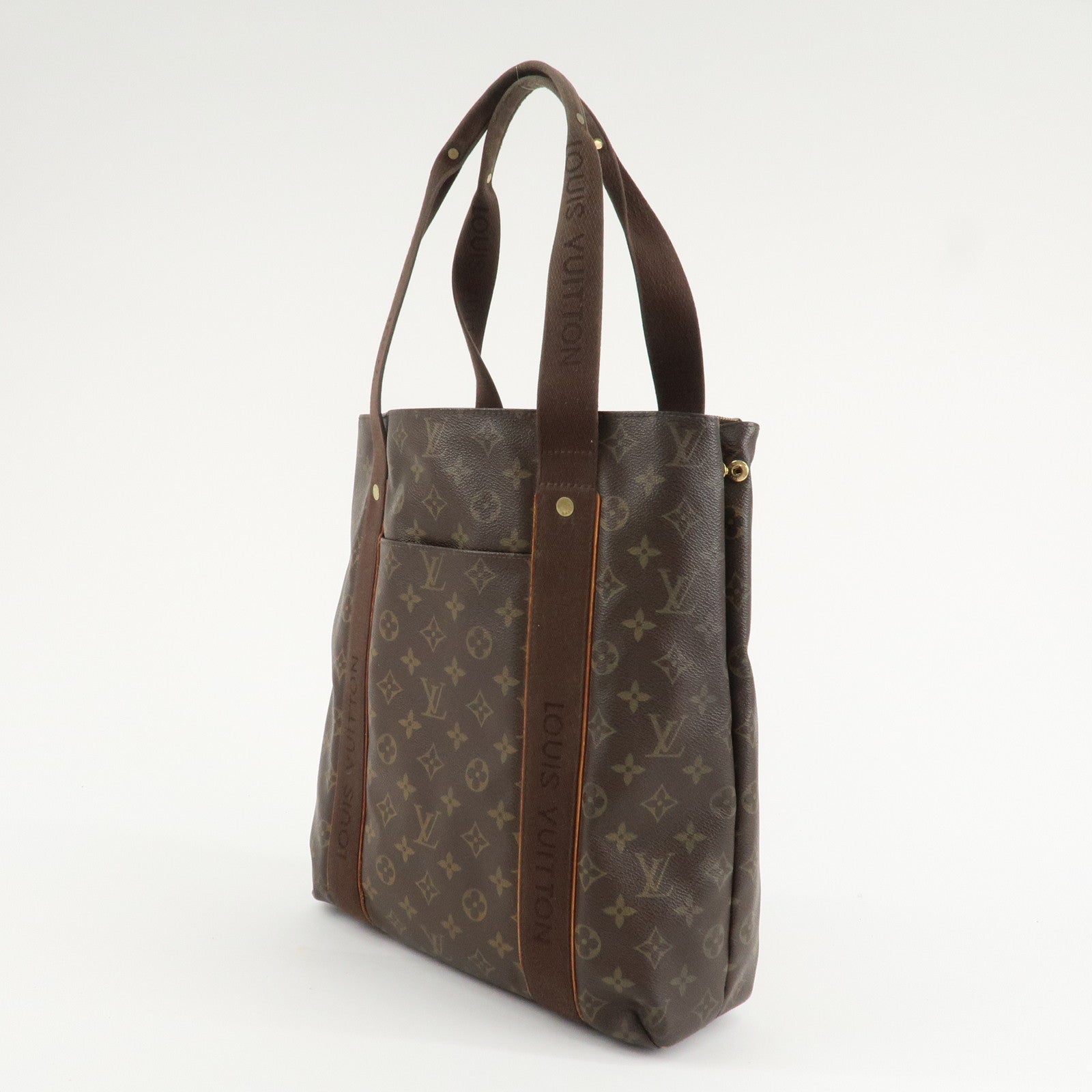 Louis Vuitton Monogram Cabas Beaubourg Tote Bag Brown M53013 Used